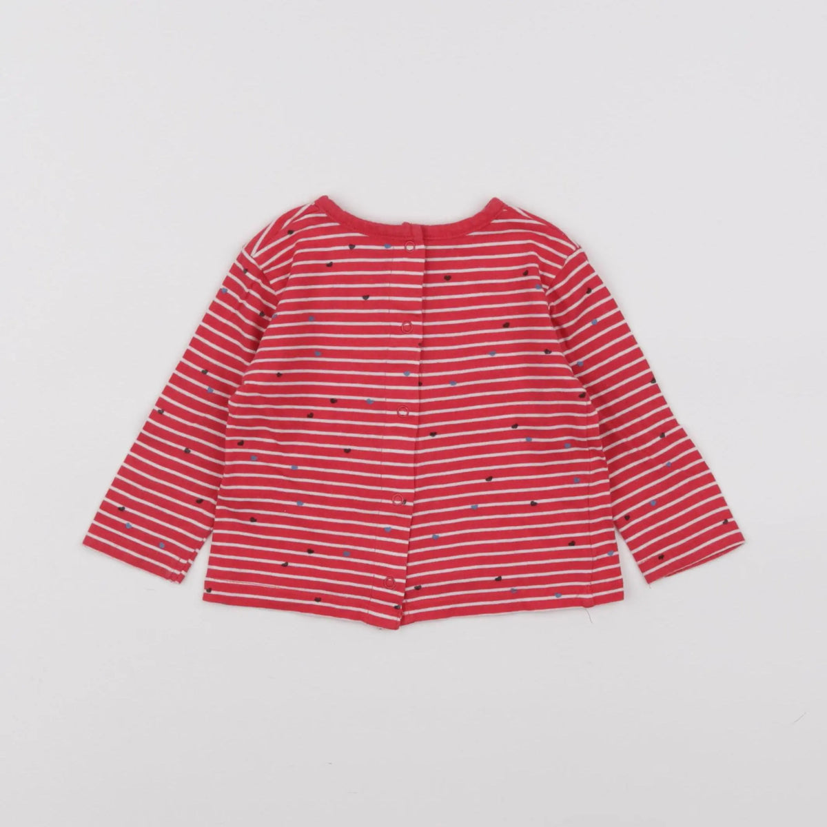 Vertbaudet - tee-shirt rouge - 6 mois