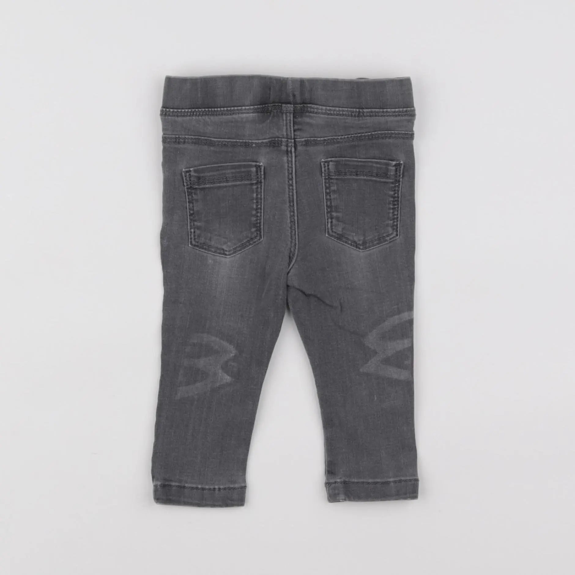 Vertbaudet - jegging gris - 9 mois