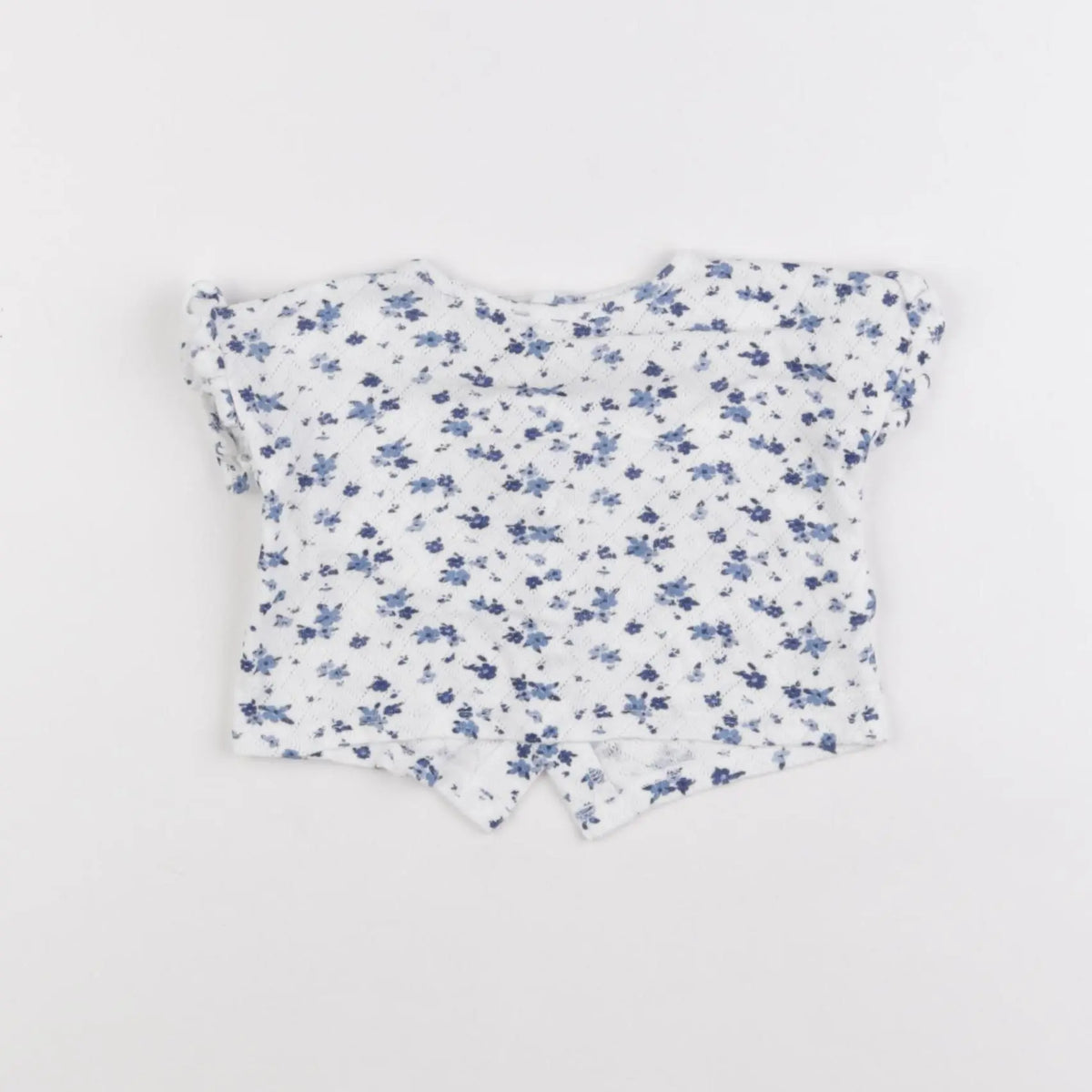 Vertbaudet - tee-shirt bleu - 3 mois