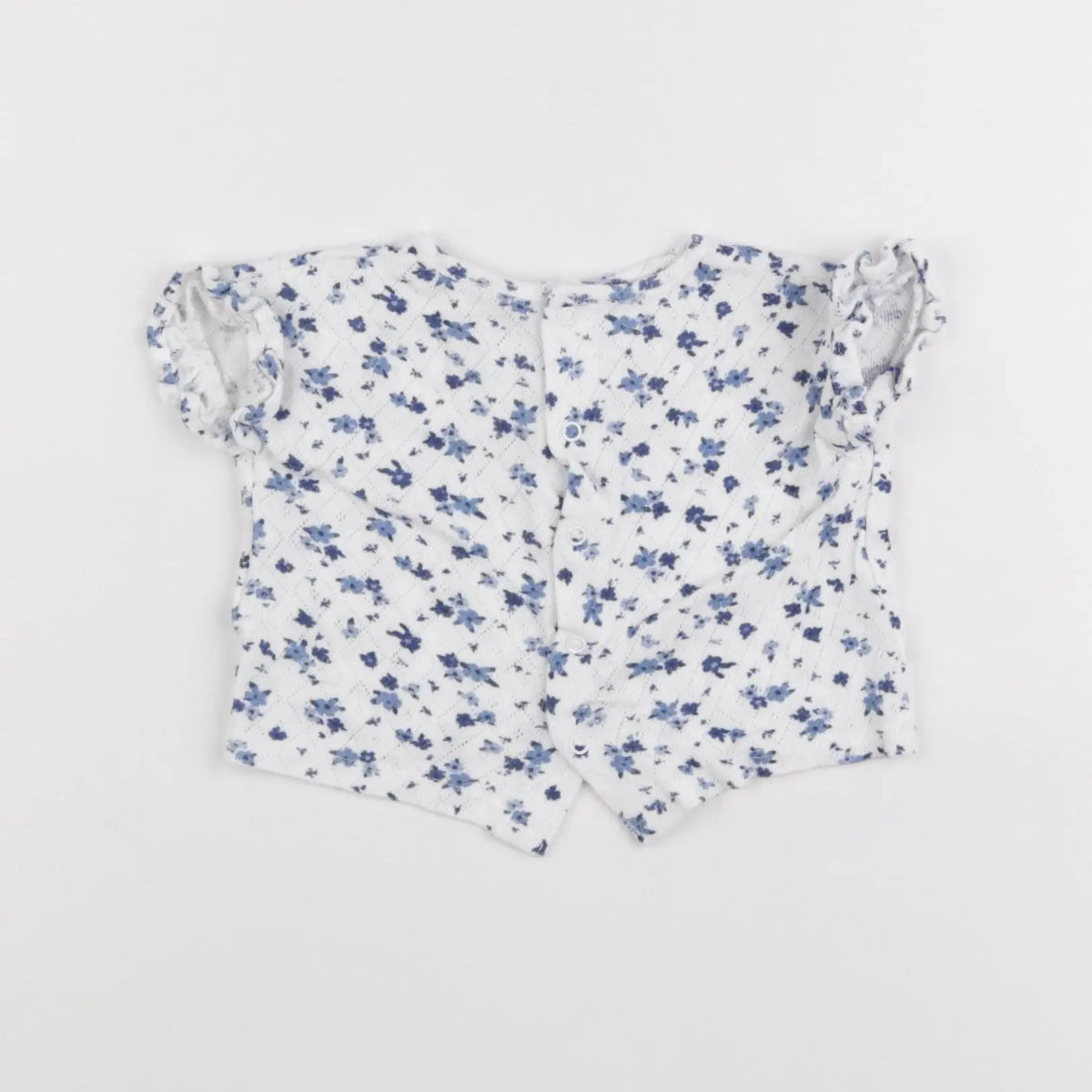 Vertbaudet - tee-shirt bleu - 3 mois