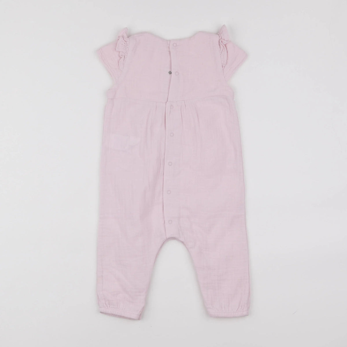 Vertbaudet - combinaison rose - 12 mois