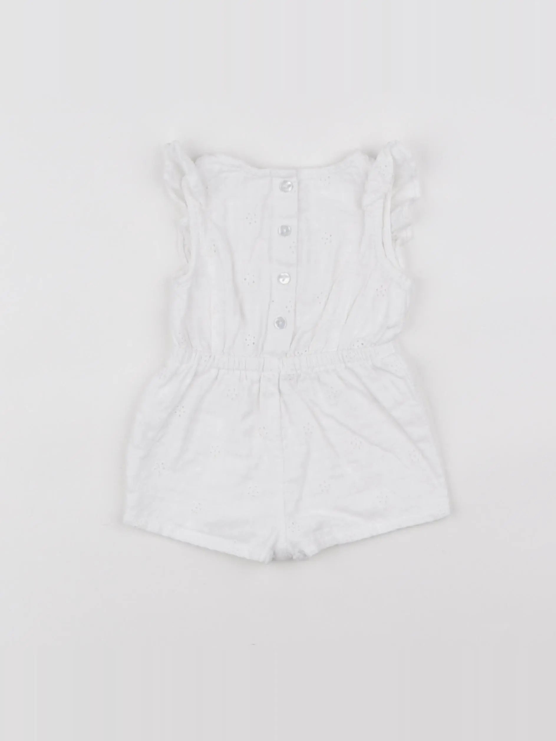 Vertbaudet - combinaison blanc - 6 mois