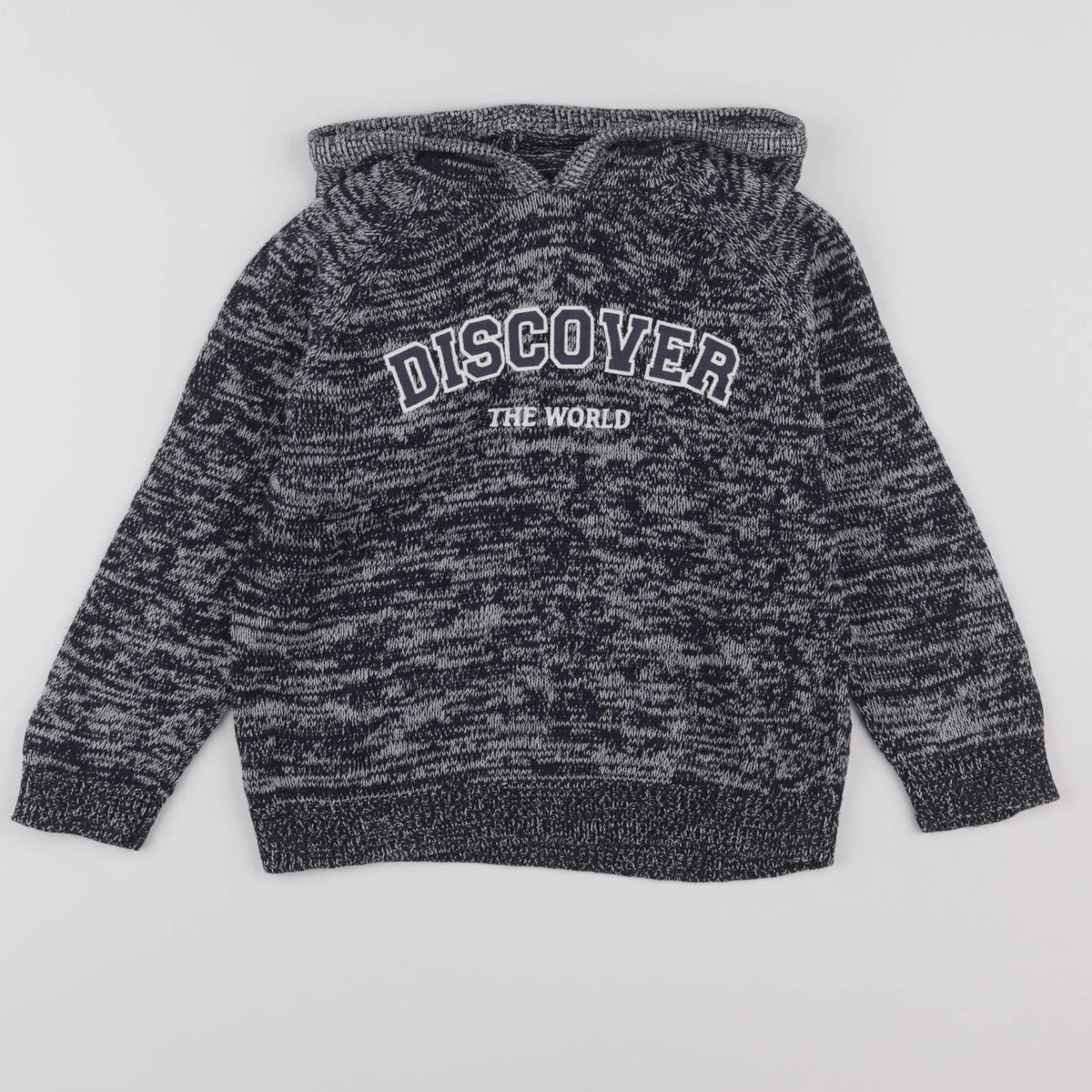 Vertbaudet - pull bleu, blanc - 5 ans