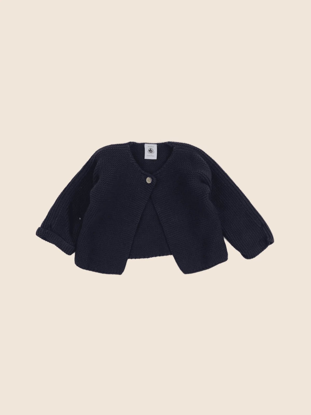 Petit Bateau - gilet bleu - 6 mois