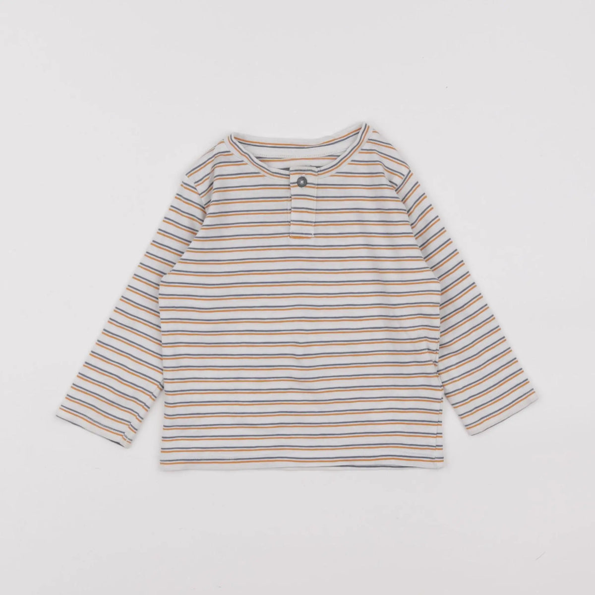 Vertbaudet - tee-shirt blanc, bleu - 12 mois