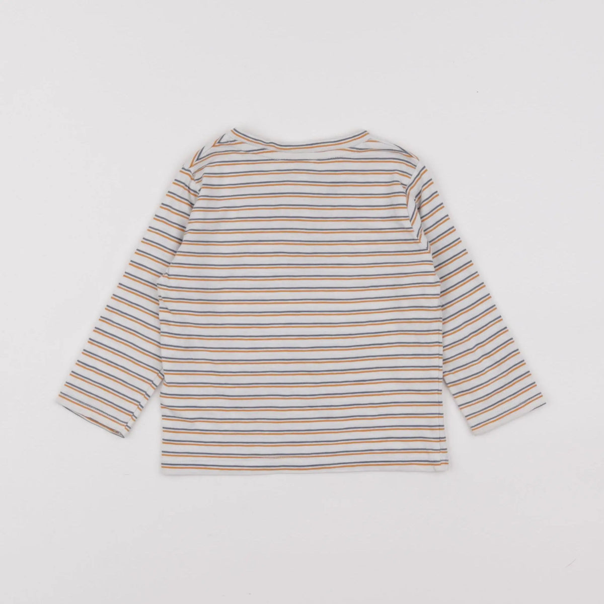Vertbaudet - tee-shirt blanc, bleu - 12 mois