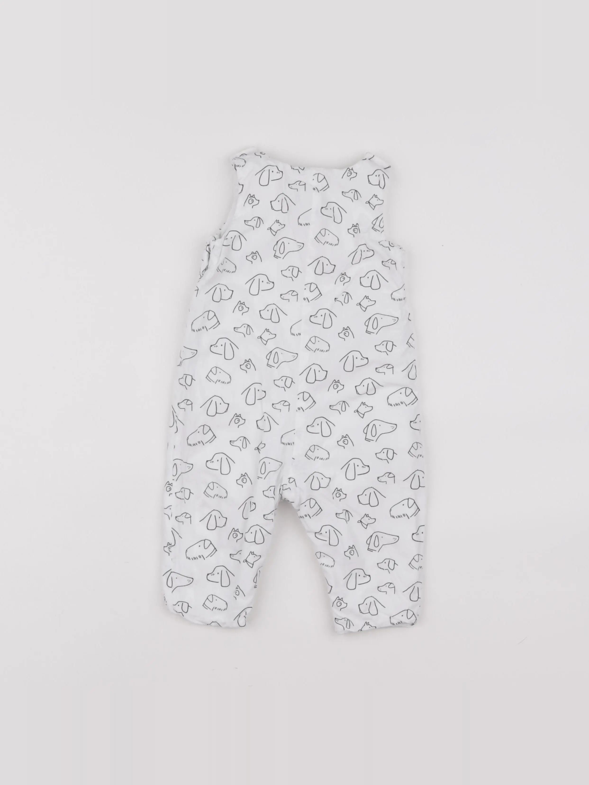 Jacadi - combinaison bleu, blanc - 6 mois