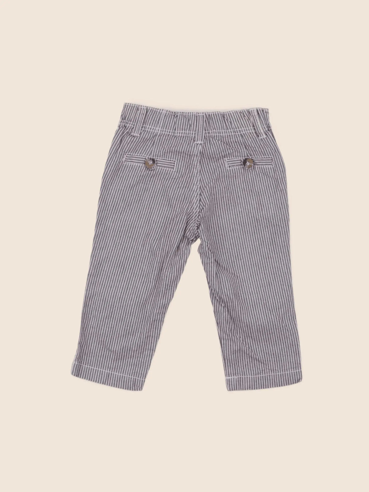 Boutchou - pantalon gris, rouge - 9 mois