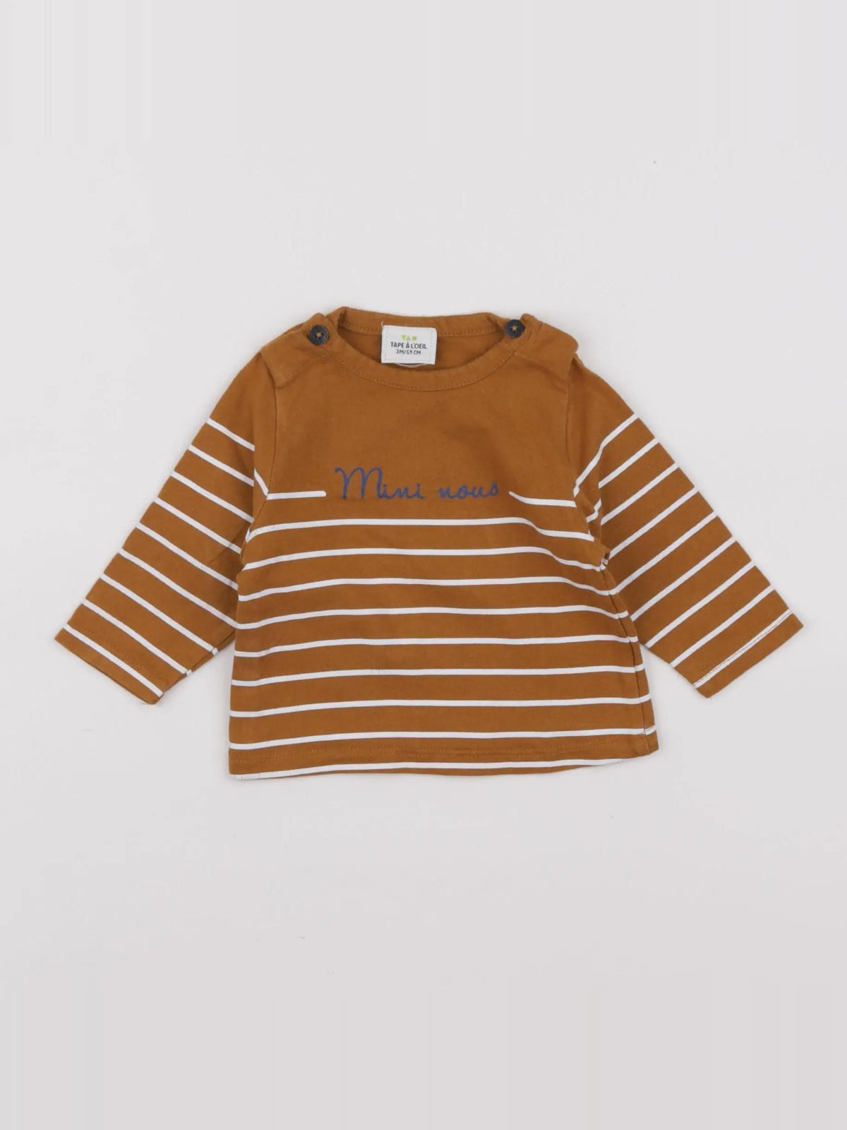 Tape à l'oeil - tee-shirt marron - 3 mois