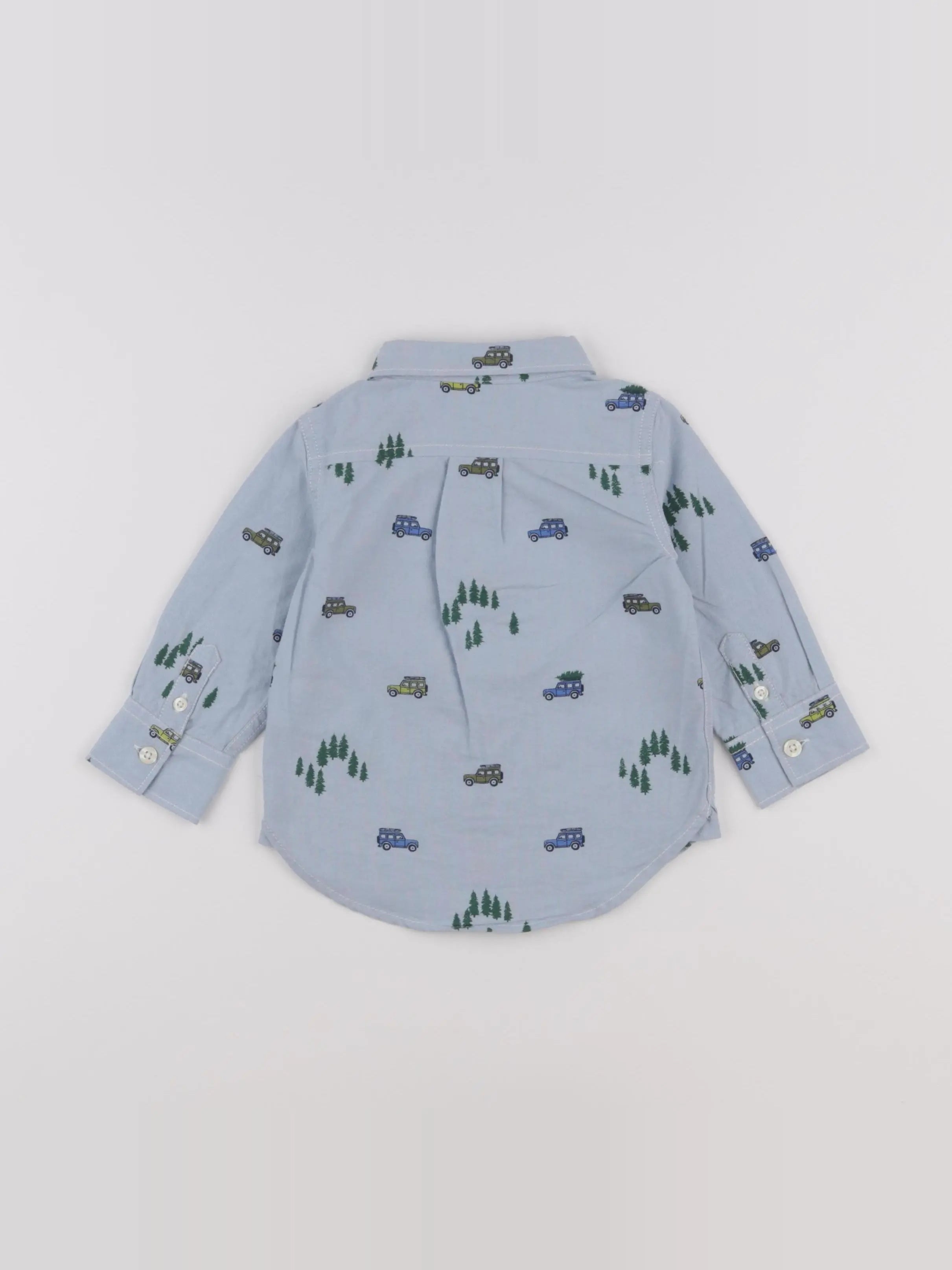 GAP - chemise bleu - 6/12 mois