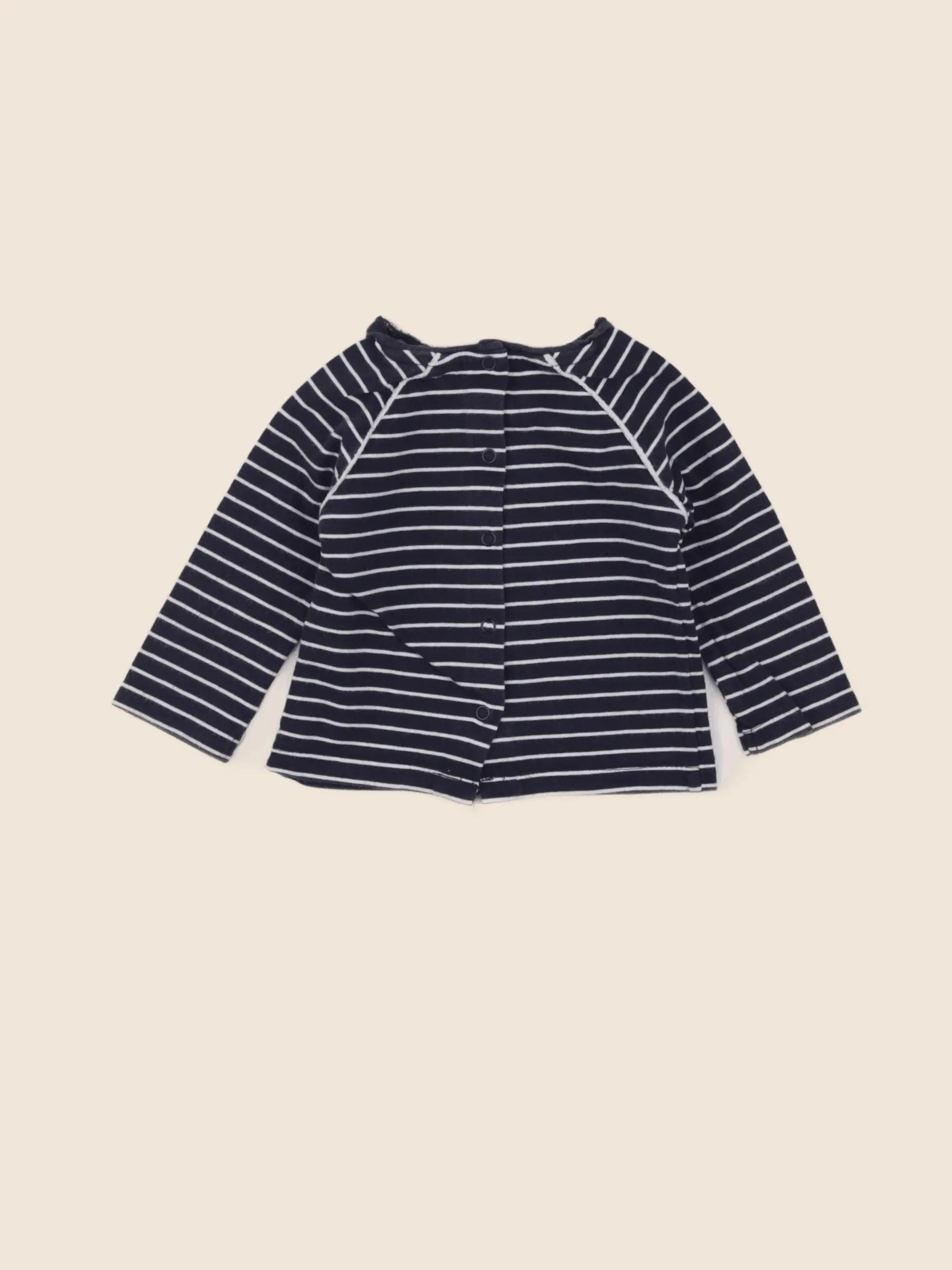 Vertbaudet - tee-shirt bleu - 3 mois