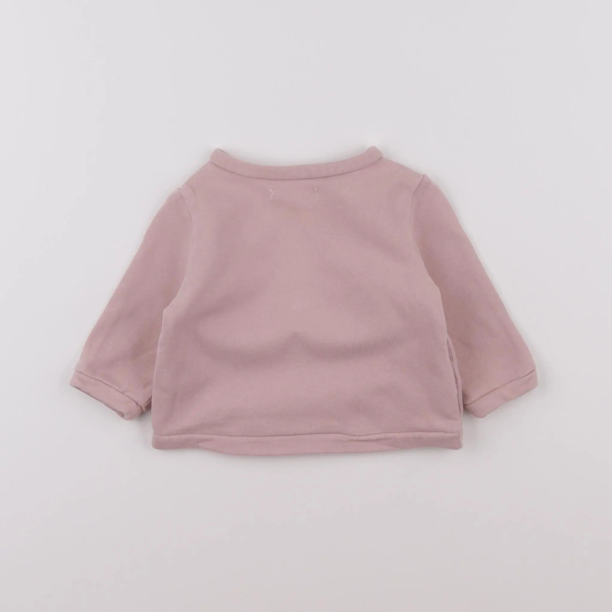 Vertbaudet - sweat rose - 3 mois