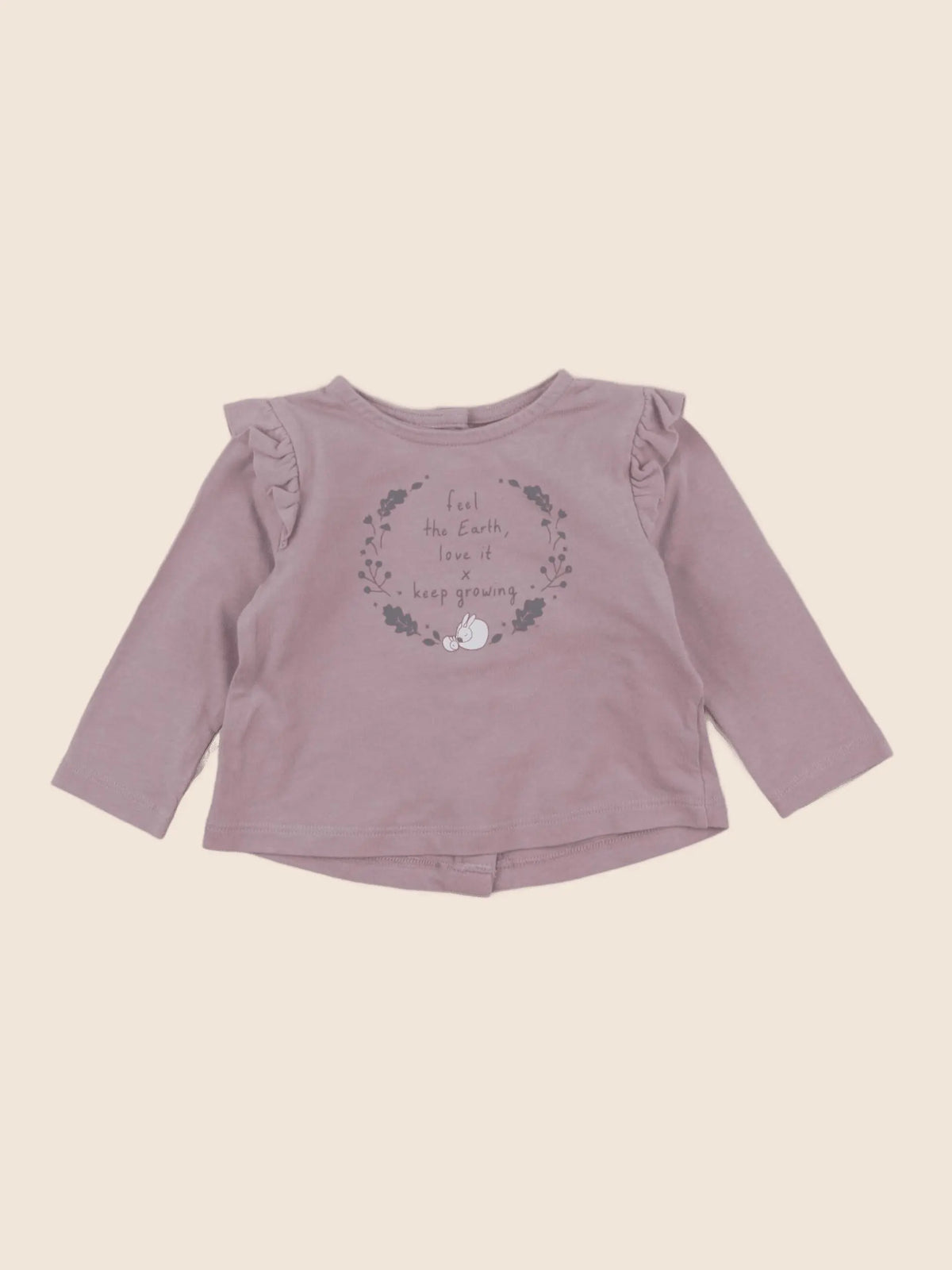 Vertbaudet - tee-shirt violet - 6 mois