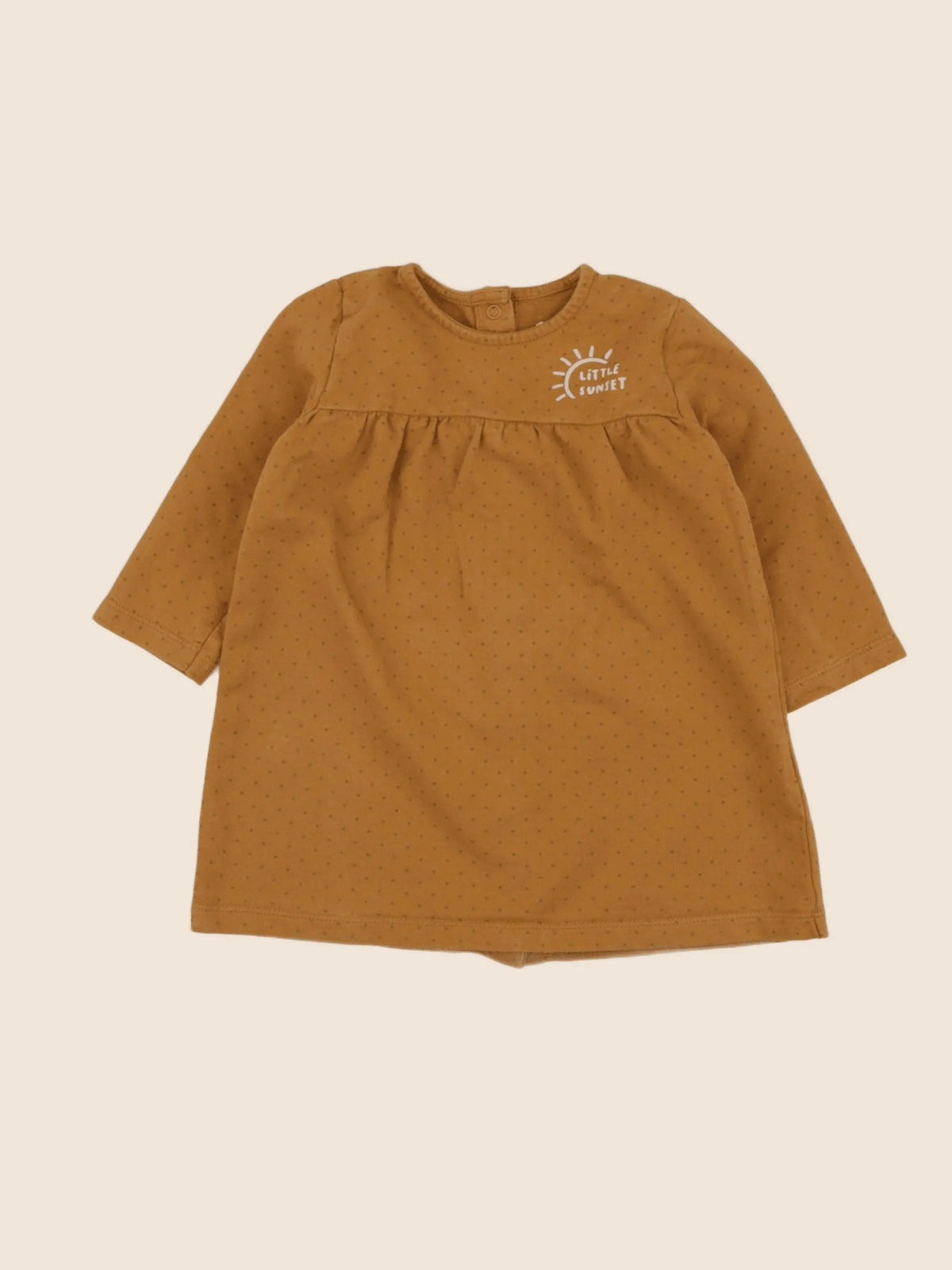 Vertbaudet - robe marron - 18 mois