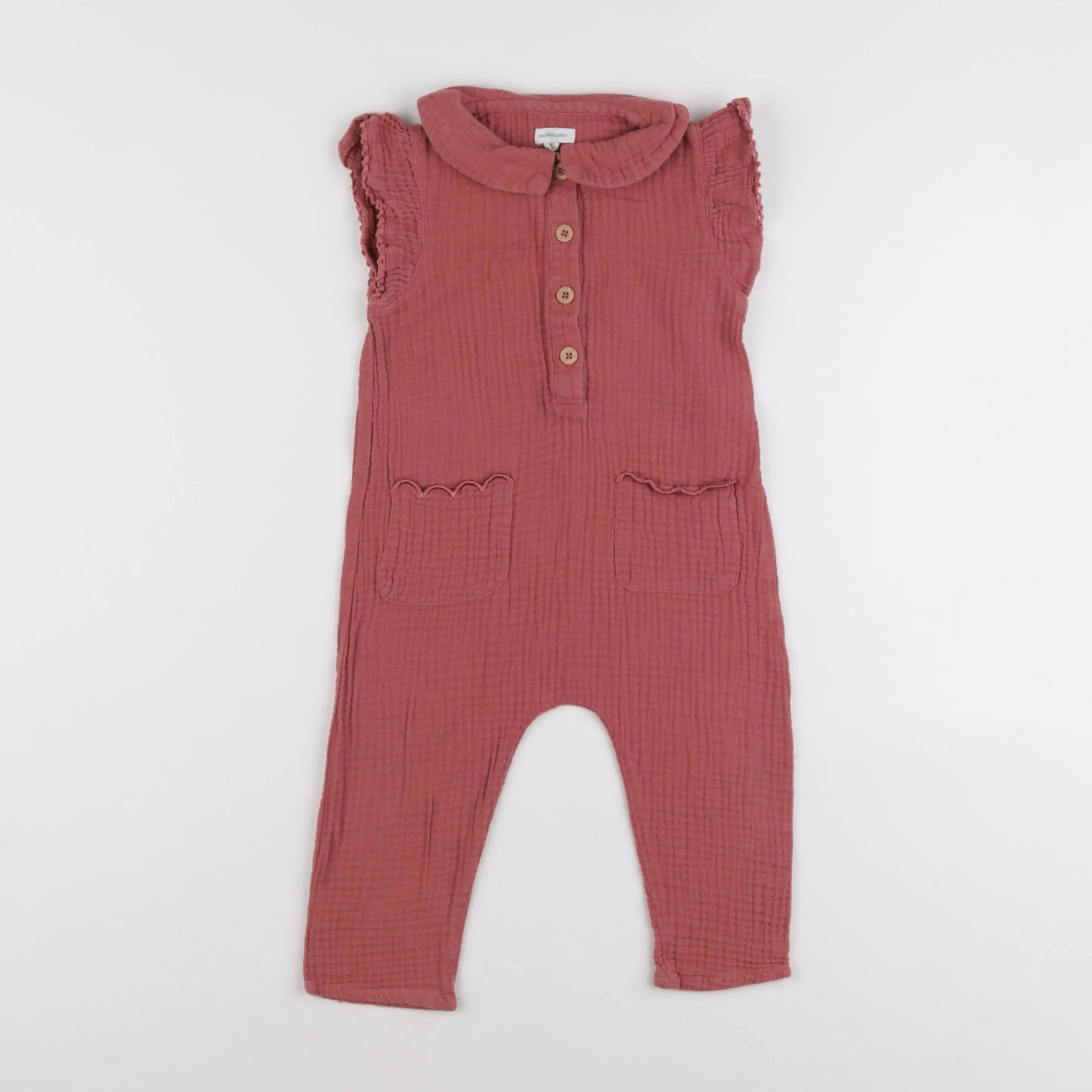 Vertbaudet - combinaison rose - 24 mois