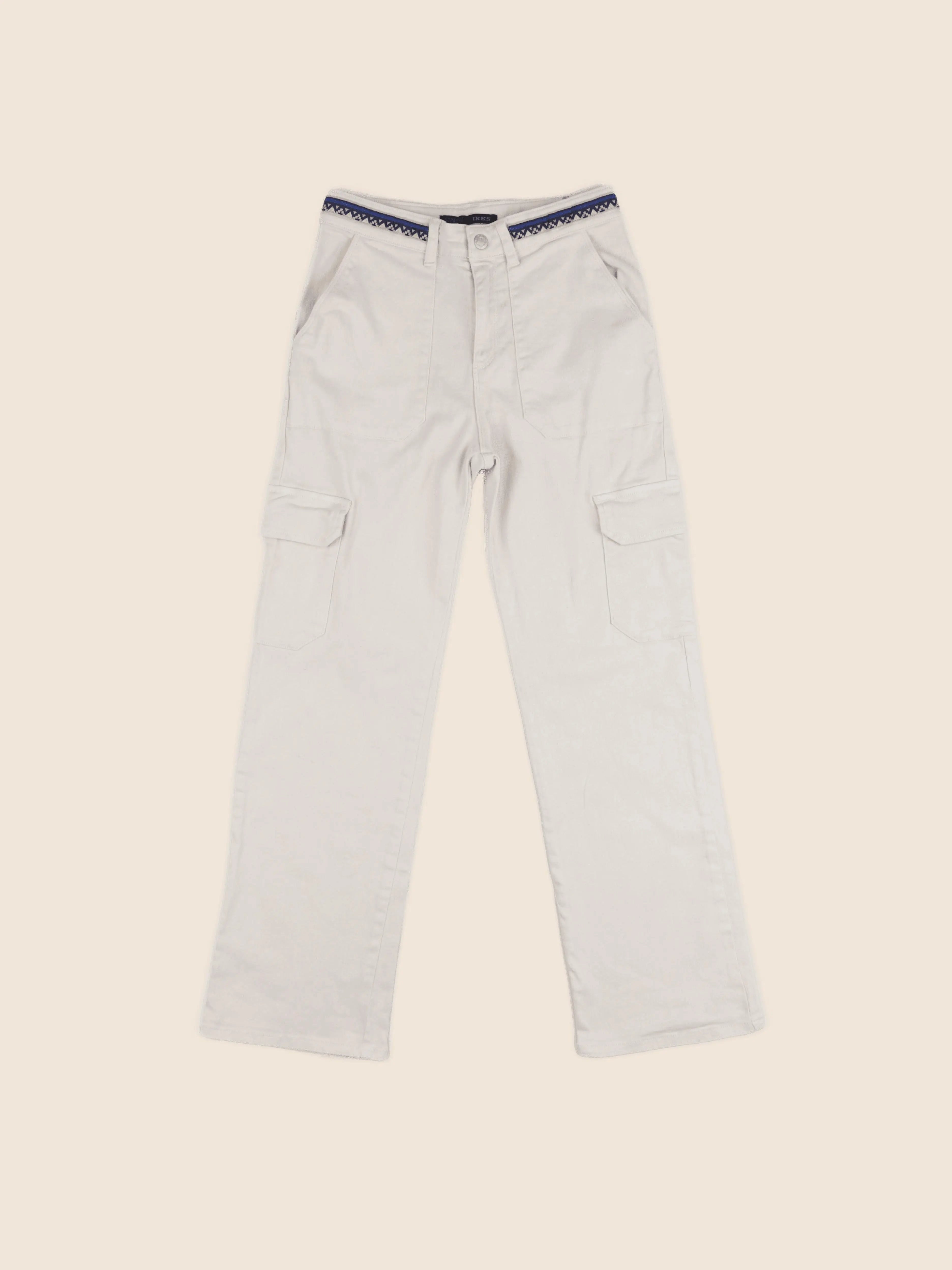 IKKS - jean beige - 12 ans