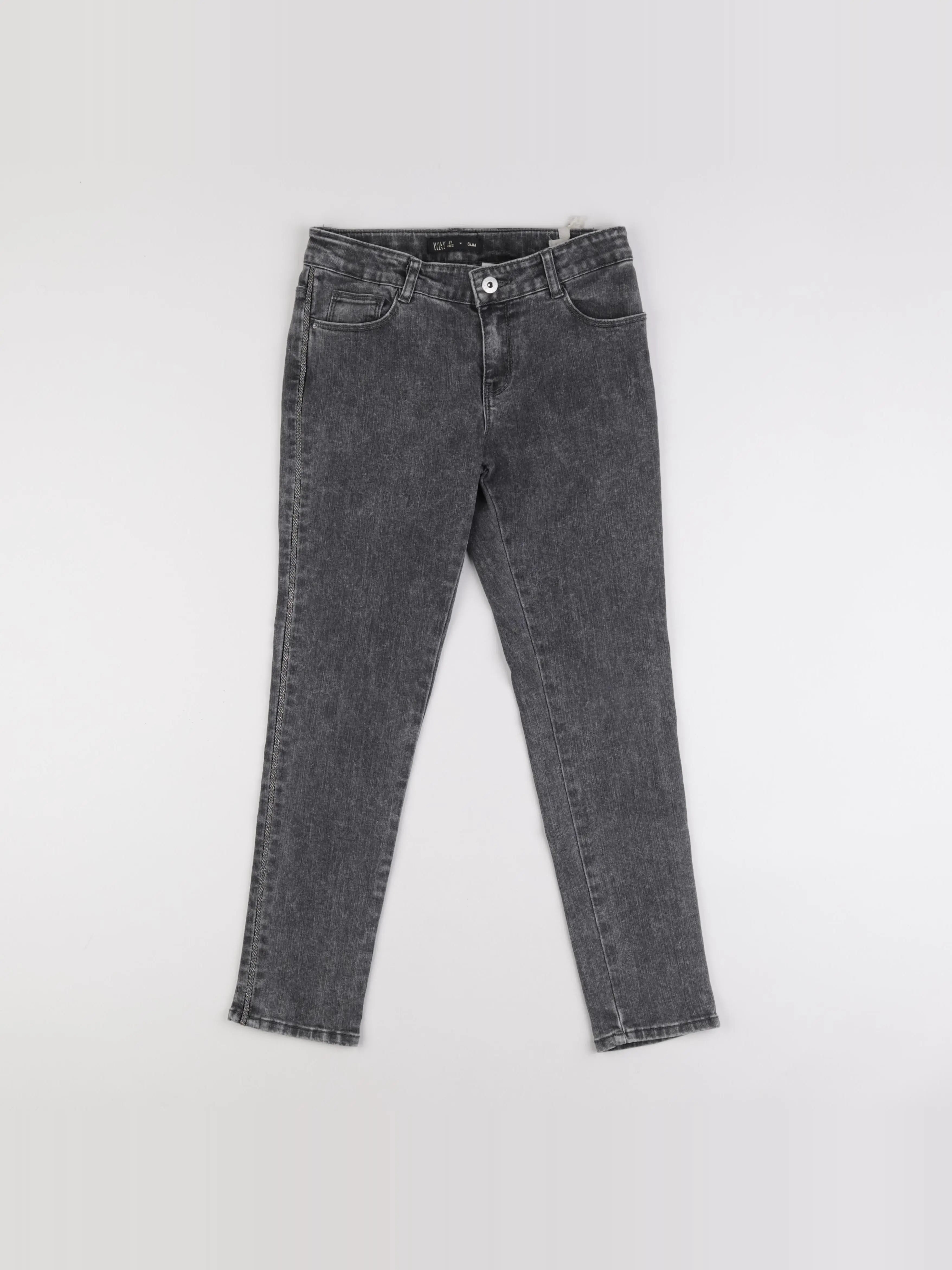 IKKS - jean gris - 12 ans