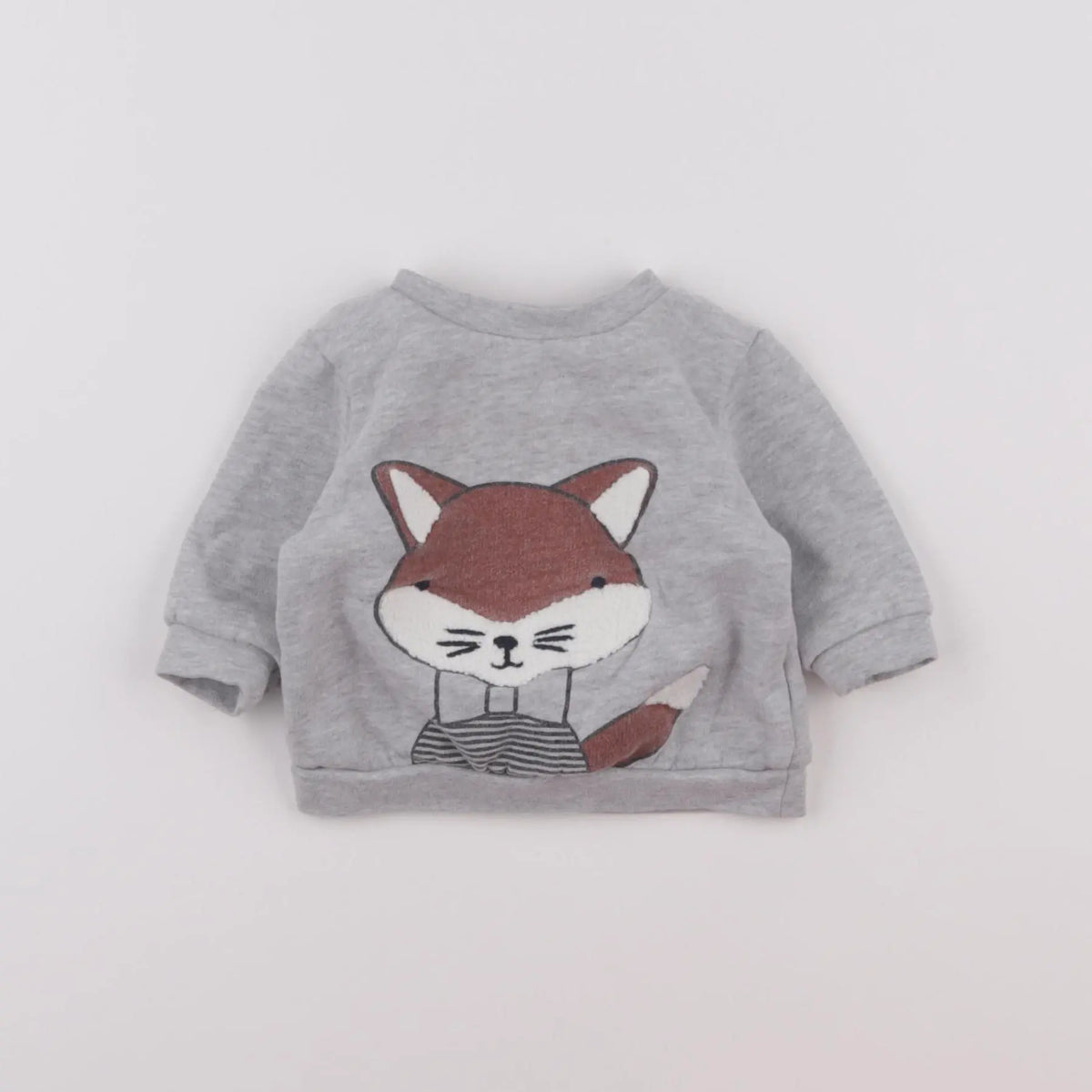 Vertbaudet - sweat gris - 3 mois