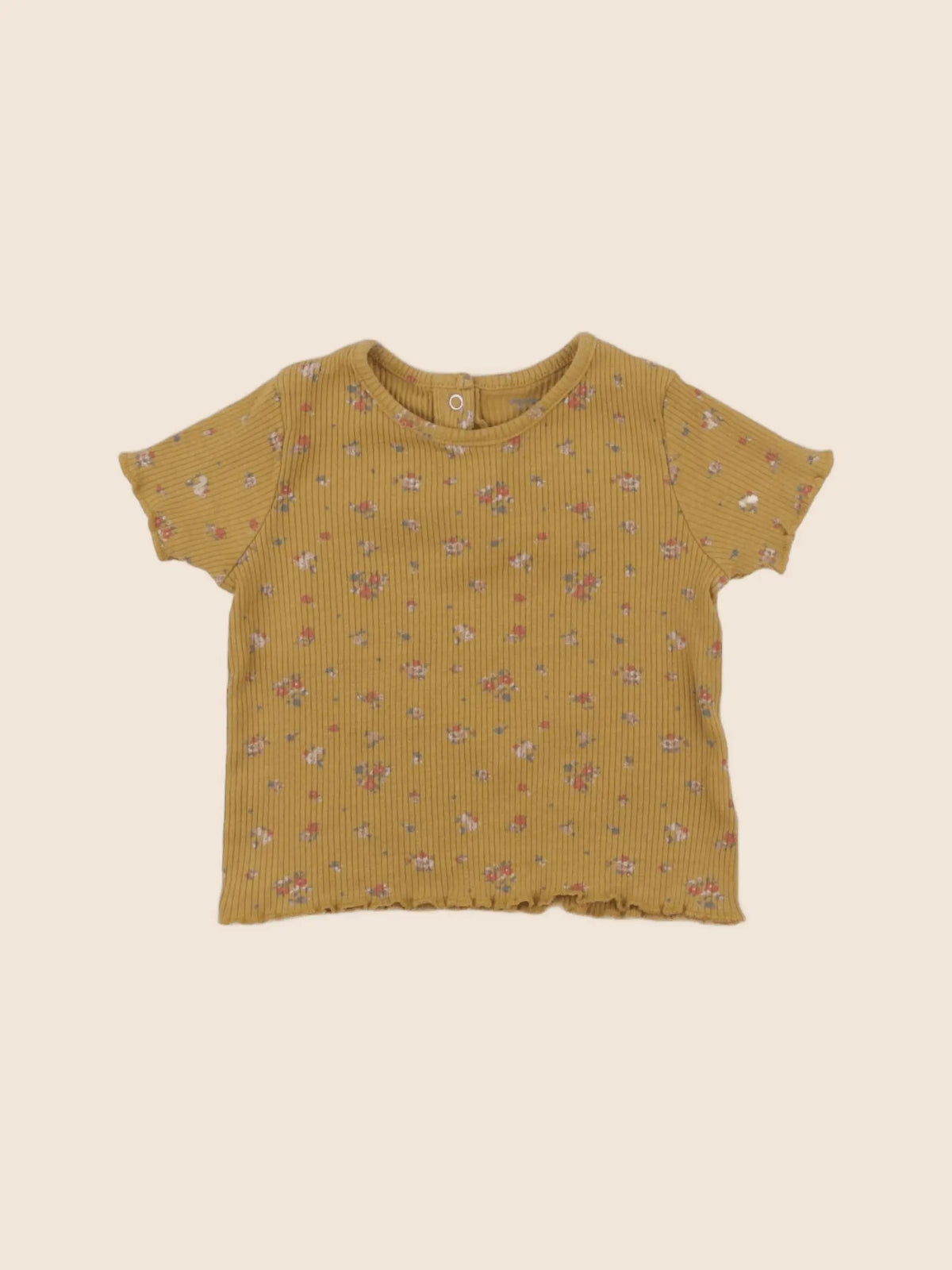 Vertbaudet - tee-shirt jaune - 12 mois