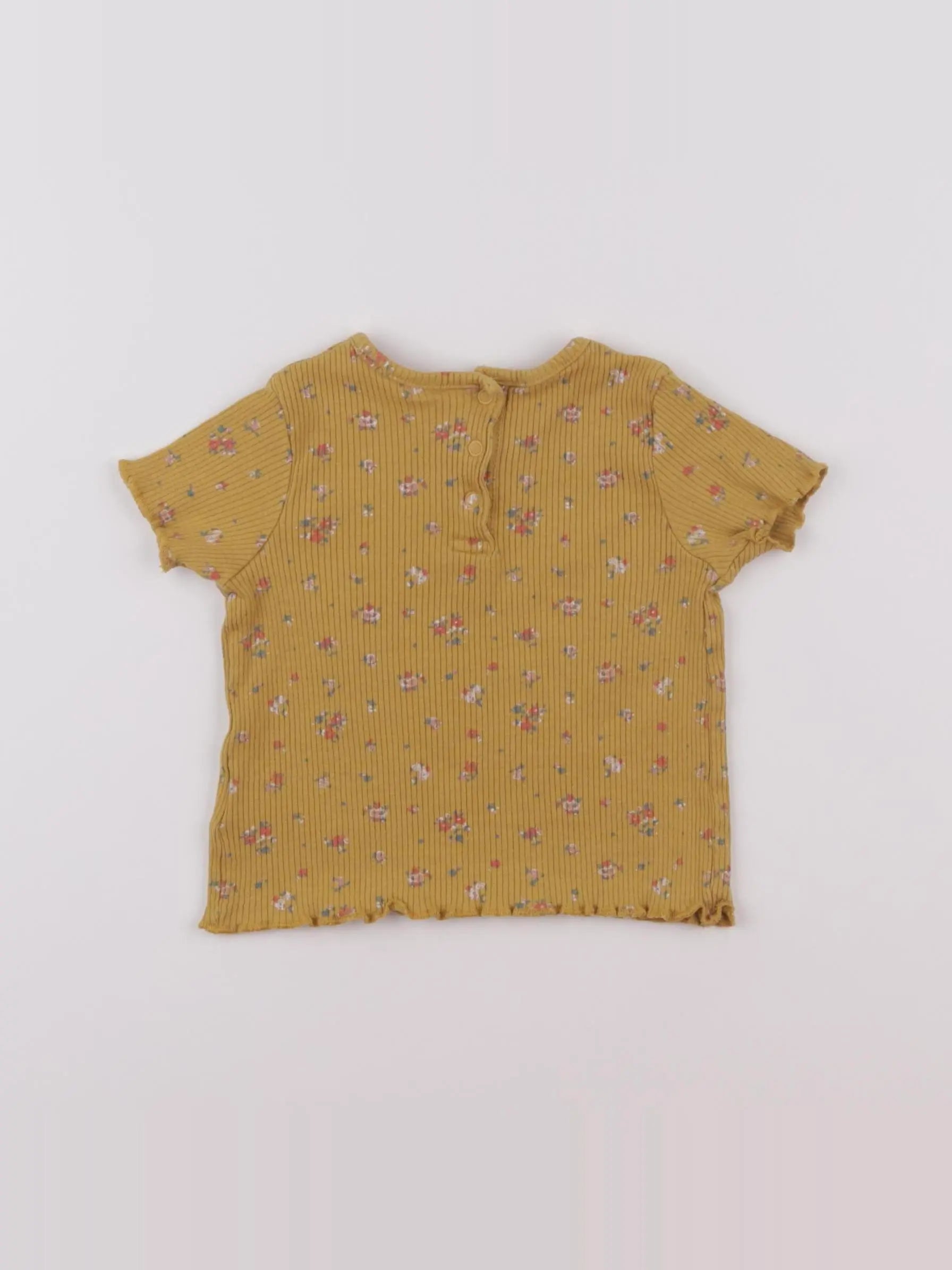 Vertbaudet - tee-shirt jaune - 12 mois