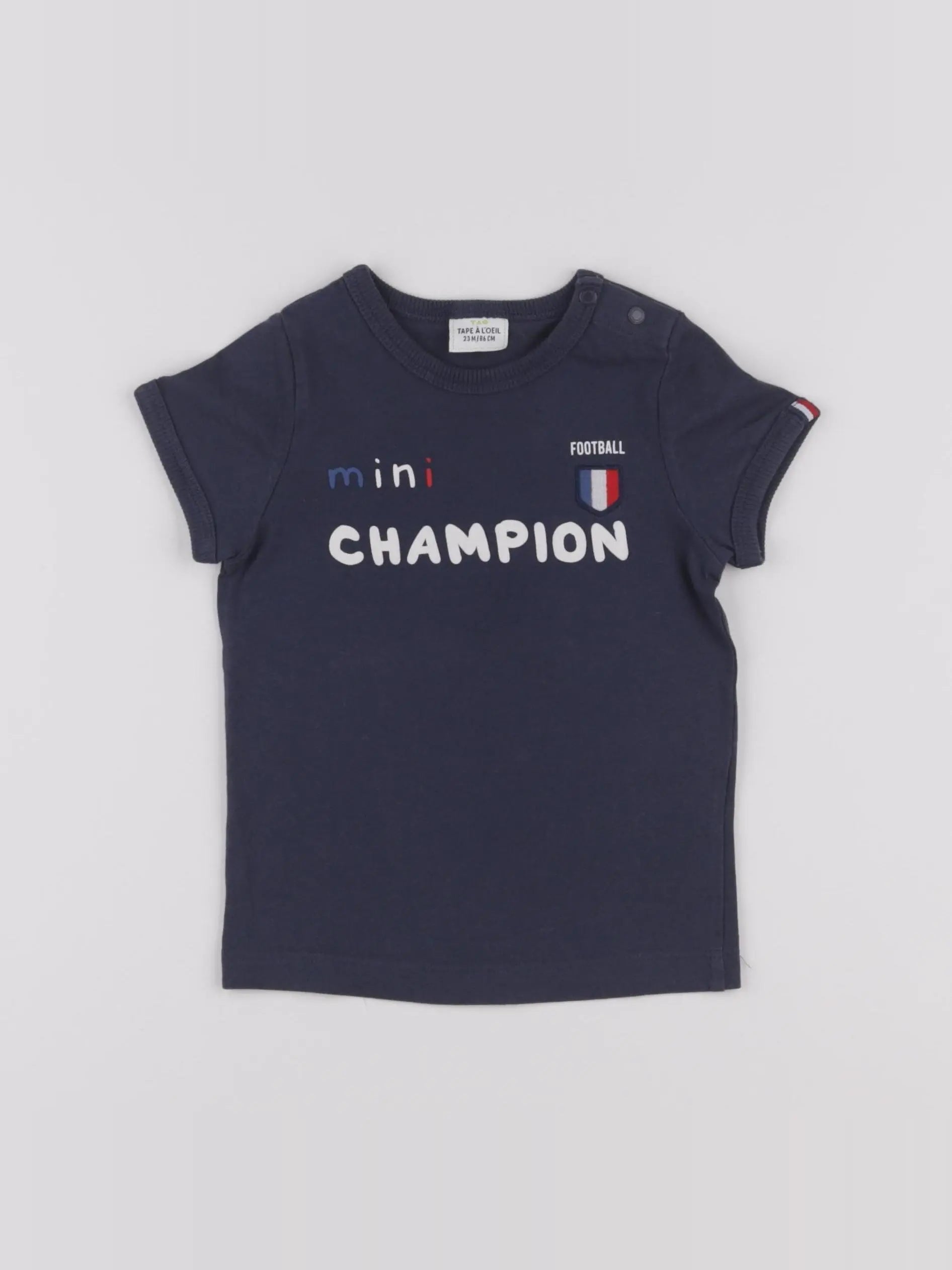 Champion  - tee-shirt bleu - 24 mois