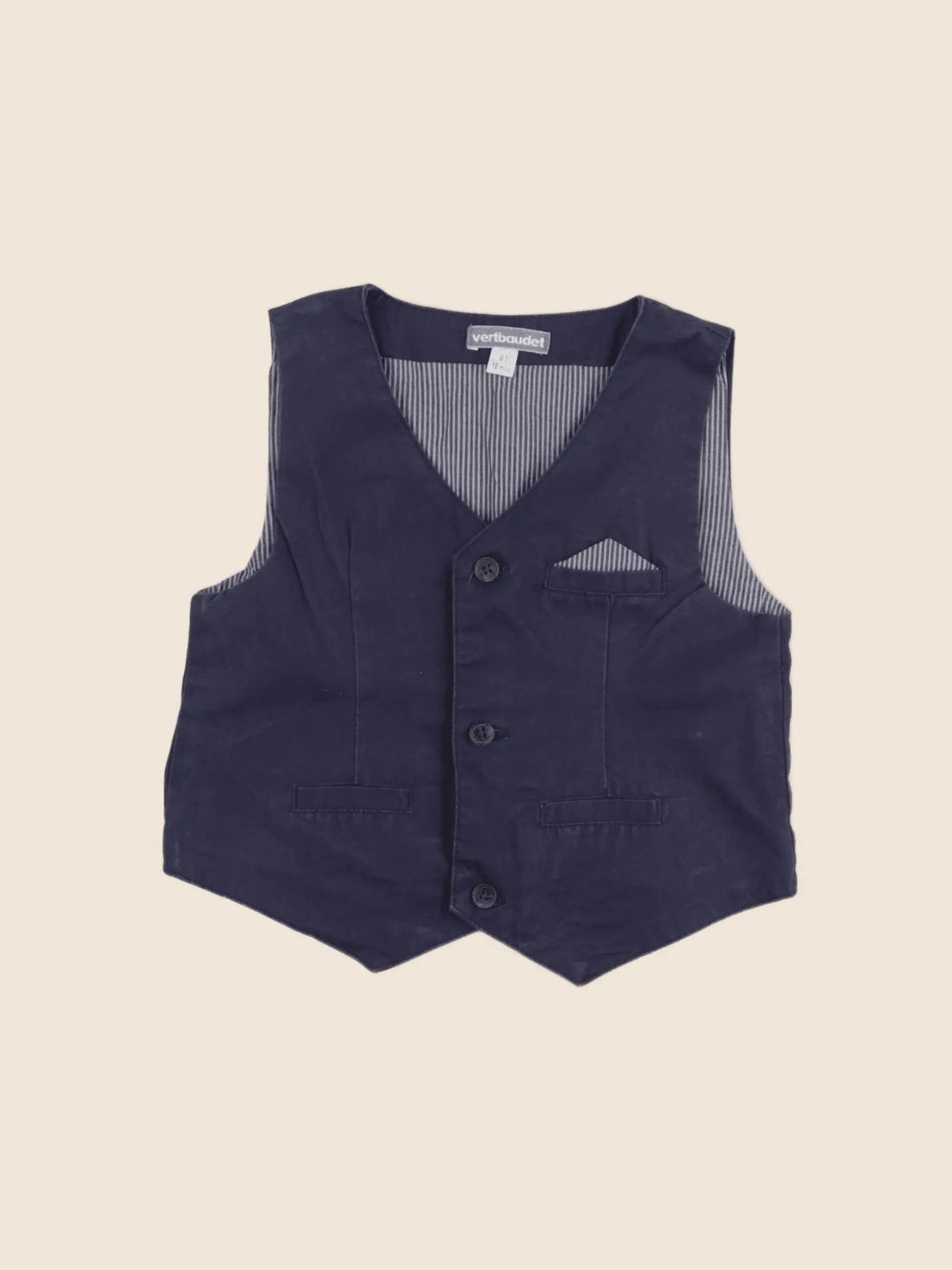 Vertbaudet - gilet bleu - 18 mois