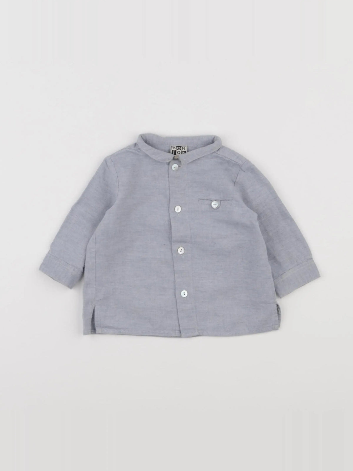 Bonton - chemise bleu - 6 mois