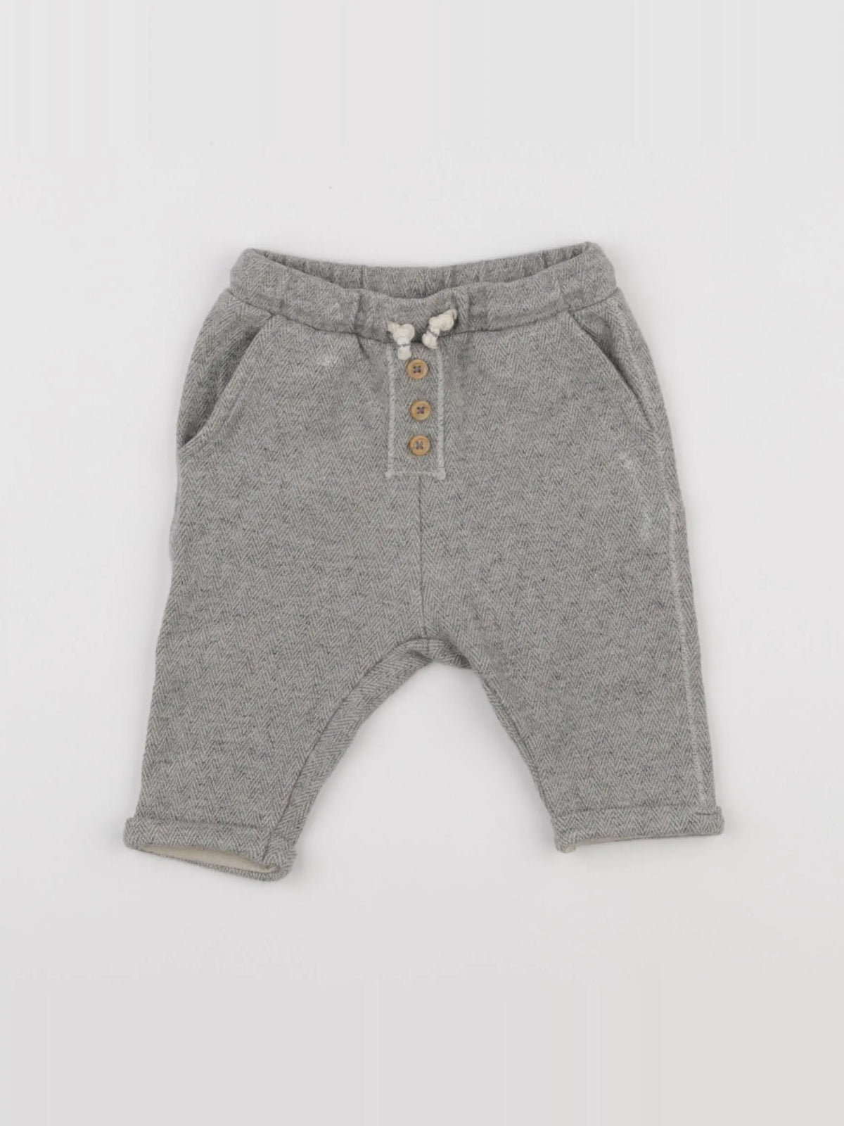 Zara - pantalon gris - 3/6 mois