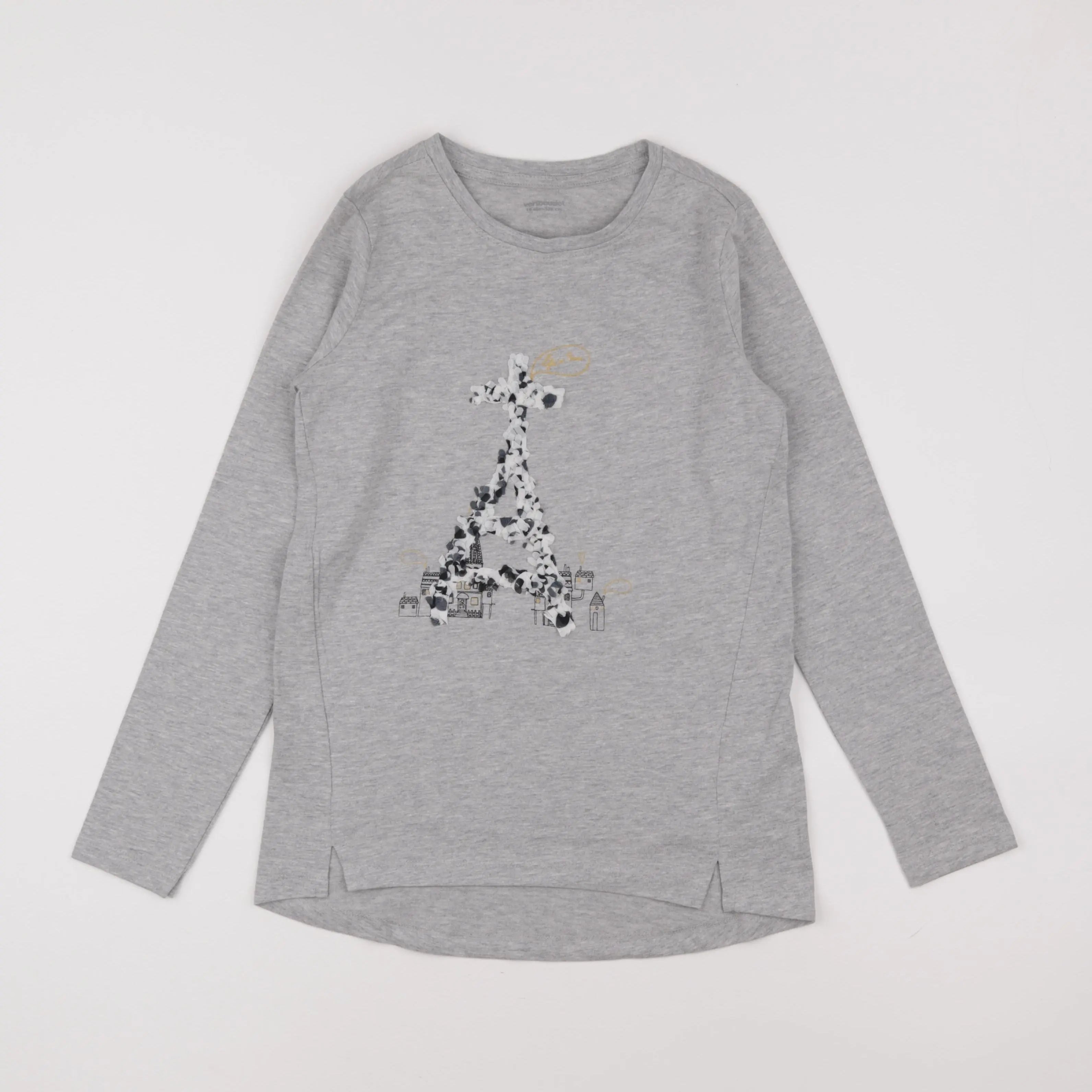 Vertbaudet - tee-shirt gris - 10 ans