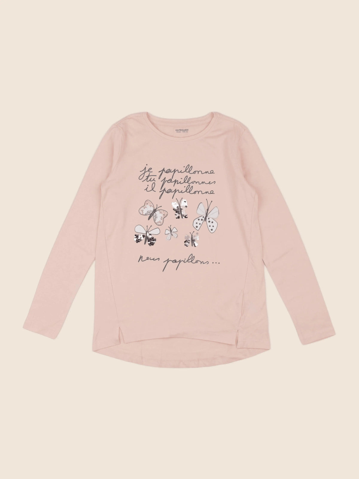 Vertbaudet - tee-shirt rose - 10 ans
