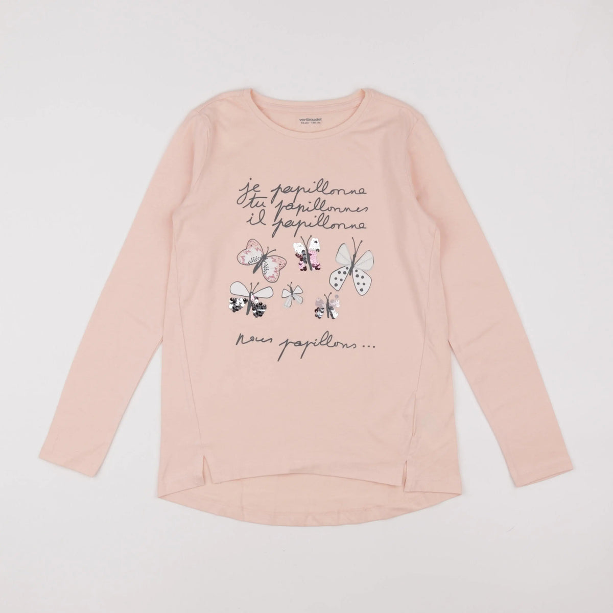 Vertbaudet - tee-shirt rose - 10 ans