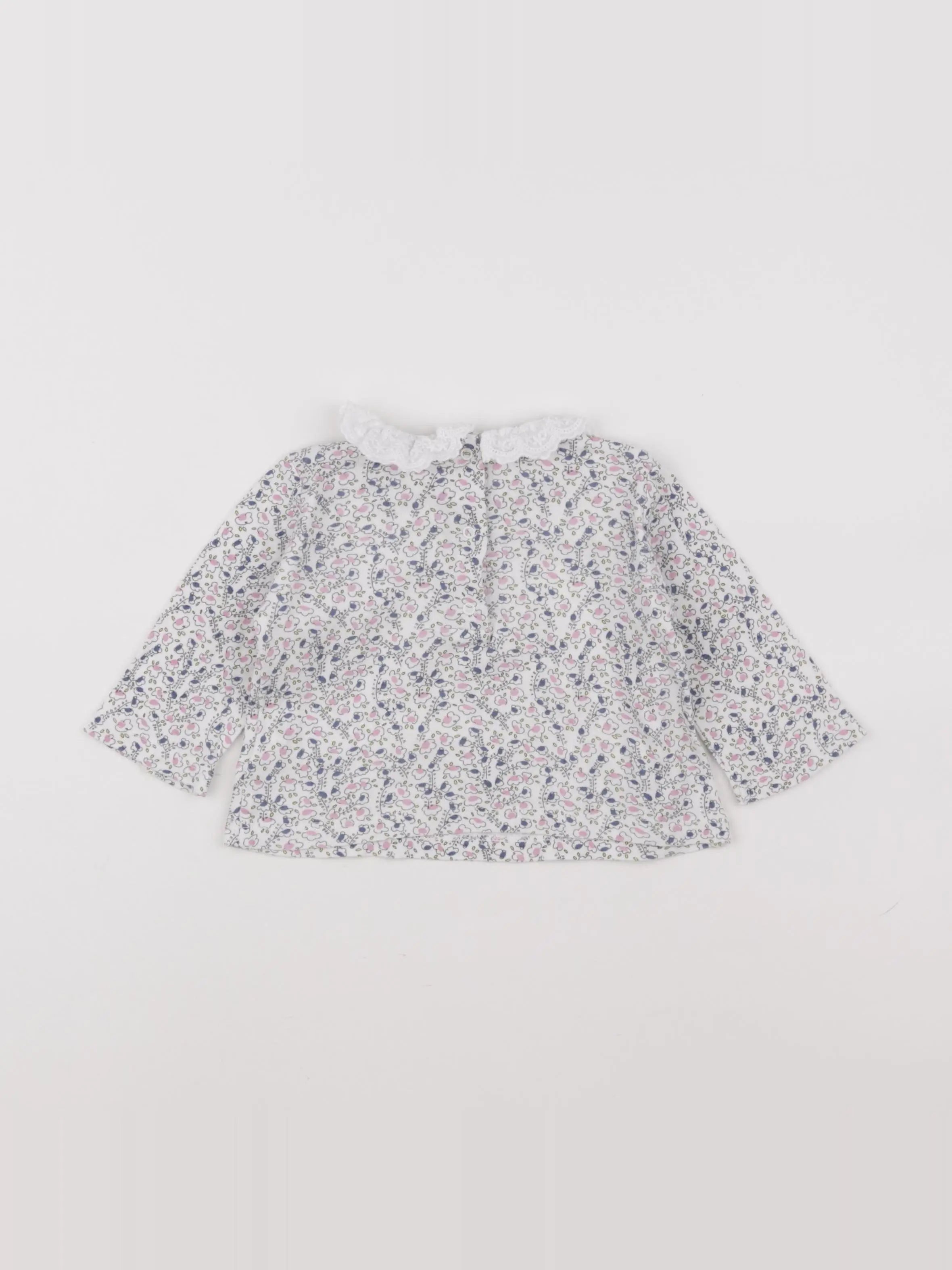 Cyrillus - tee-shirt rose - 9 mois