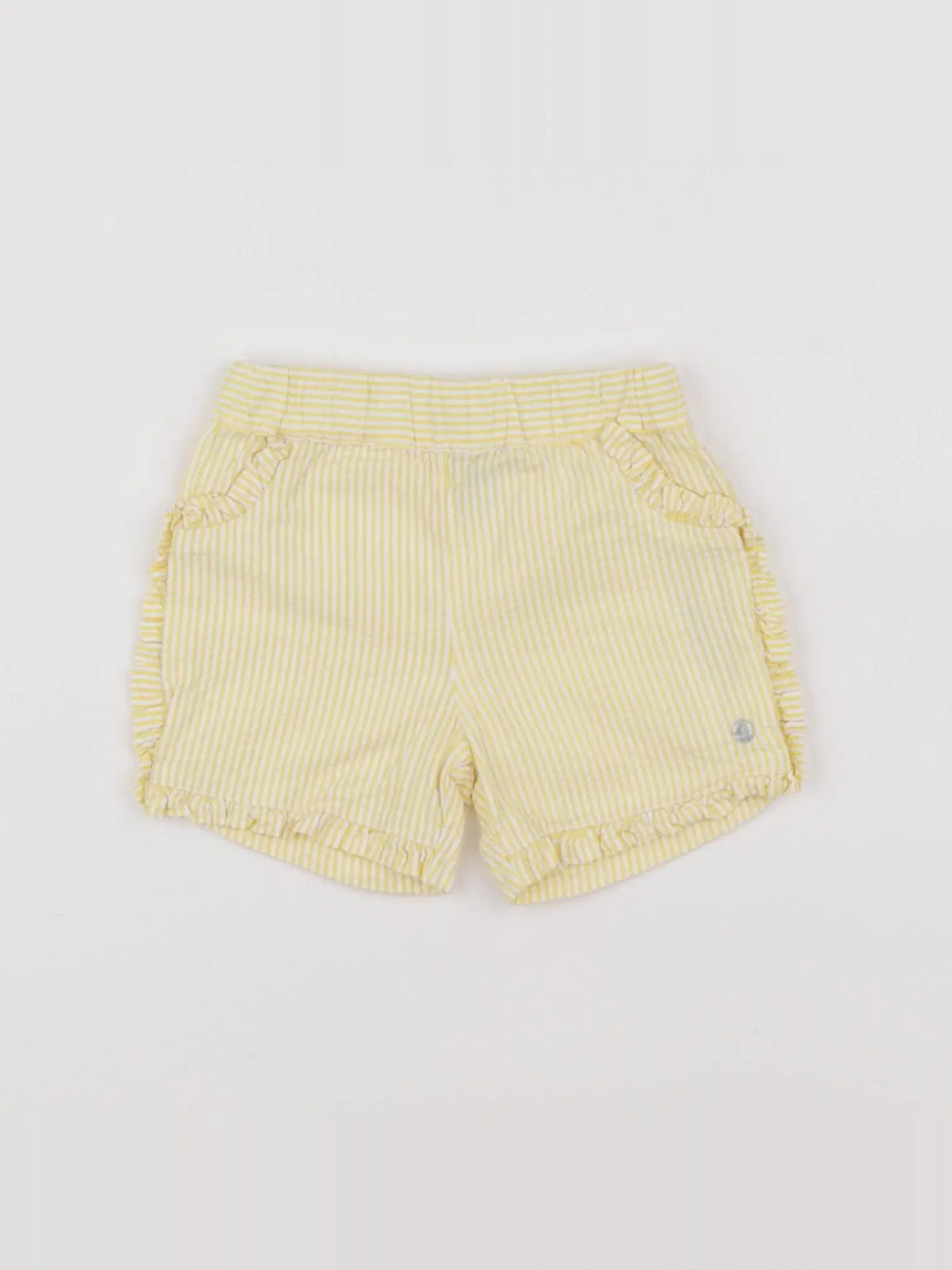 Petit Bateau - short jaune - 6 mois
