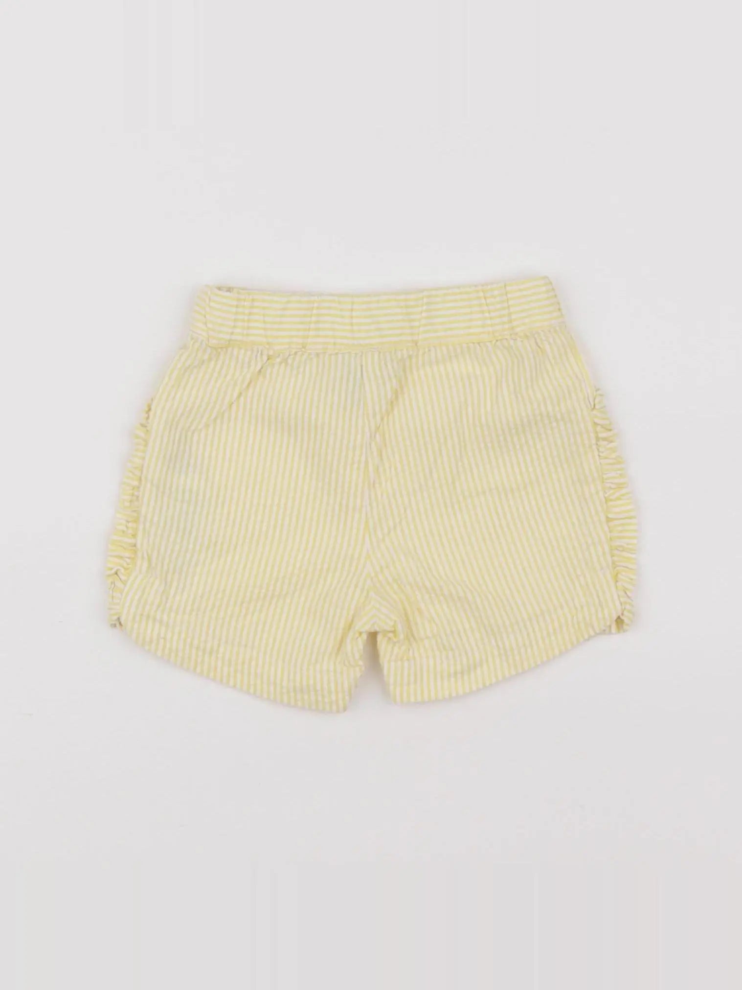 Petit Bateau - short jaune - 6 mois