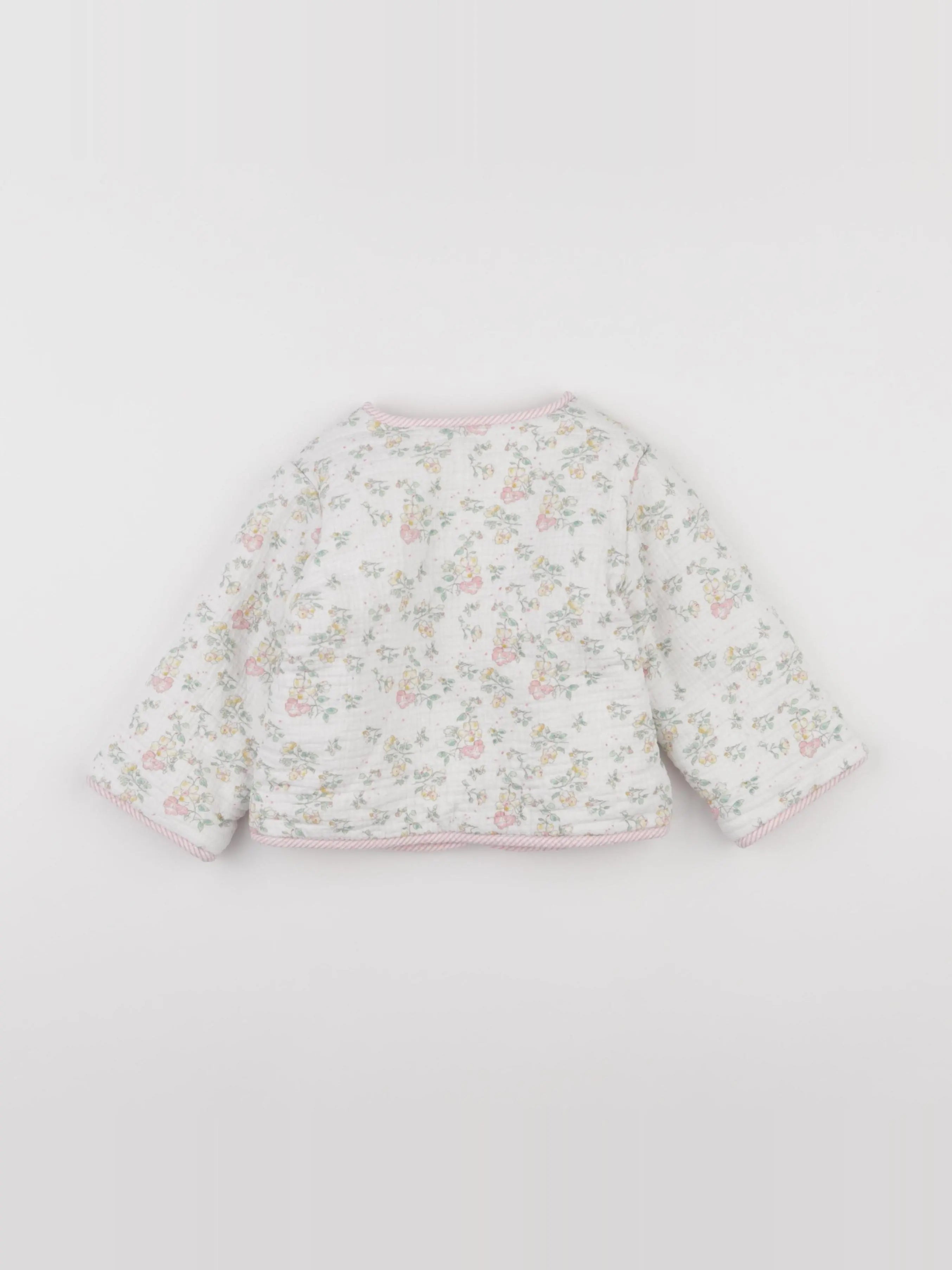 Bonton - veste doublé blanc - 18 mois