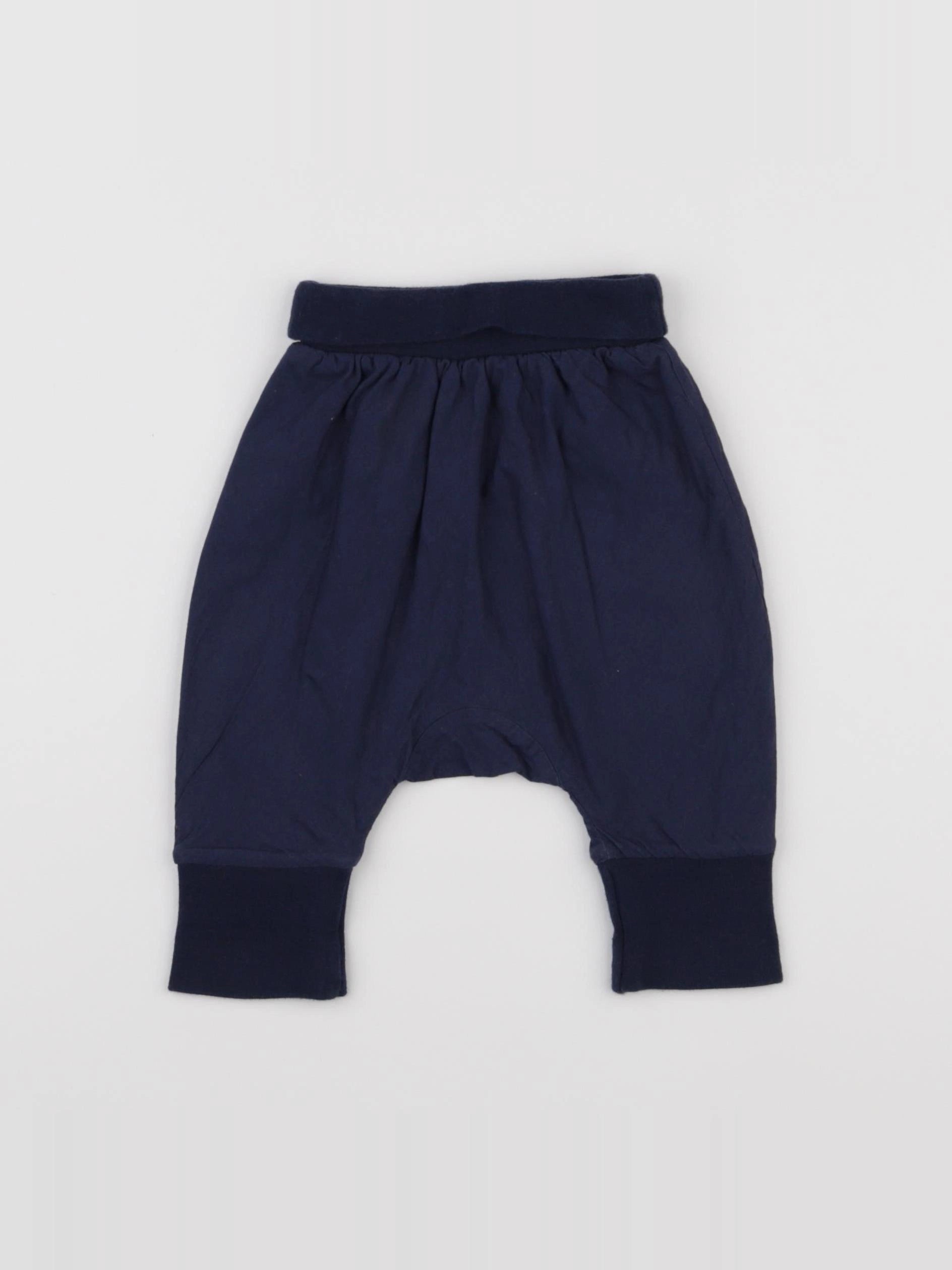 Boutchou - sarouel doublé bleu - 3 mois