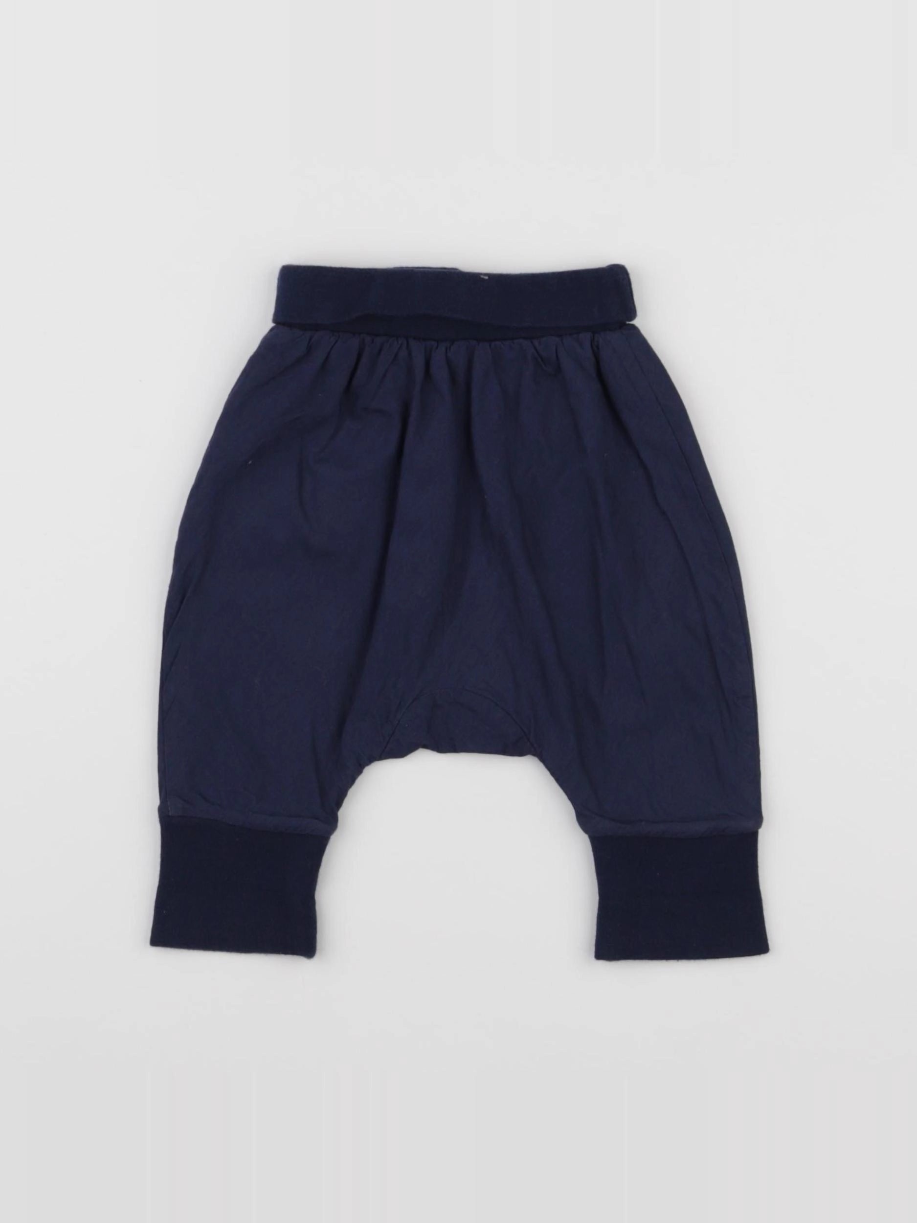 Boutchou - sarouel doublé bleu - 3 mois