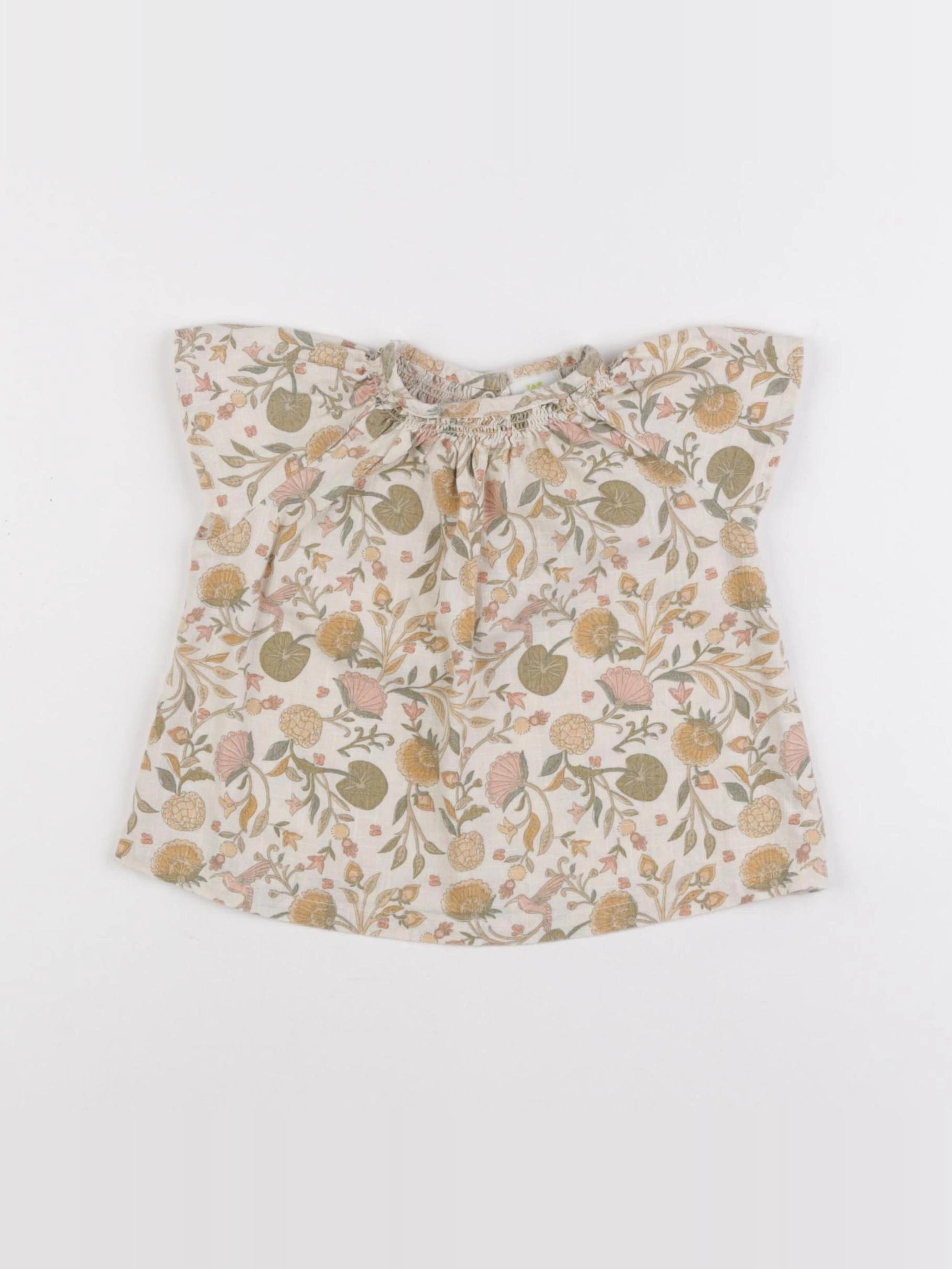 Tape à l'oeil - blouse vert - 12 mois