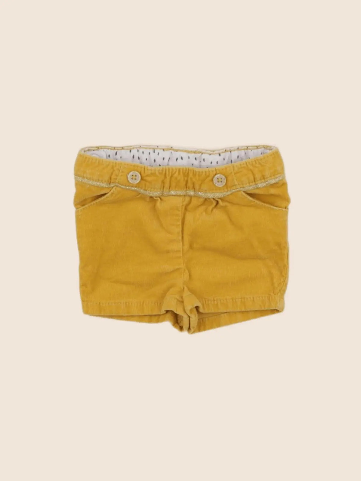 Tape à l'oeil - short jaune - 3 mois