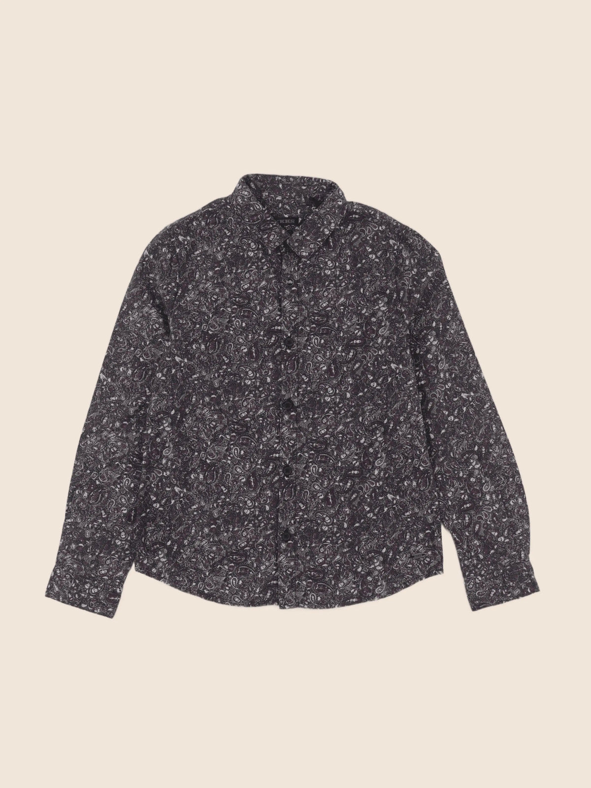 IKKS - chemise gris, violet - 6 ans