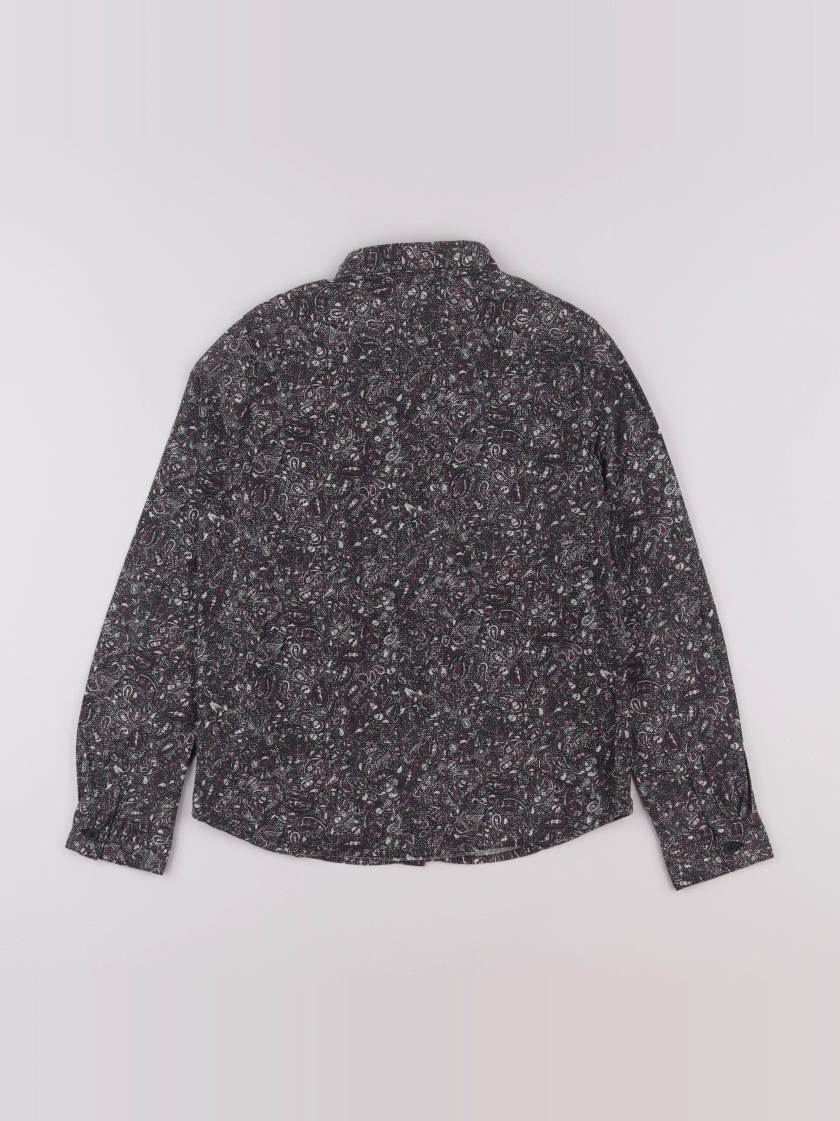 IKKS - chemise gris, violet - 6 ans
