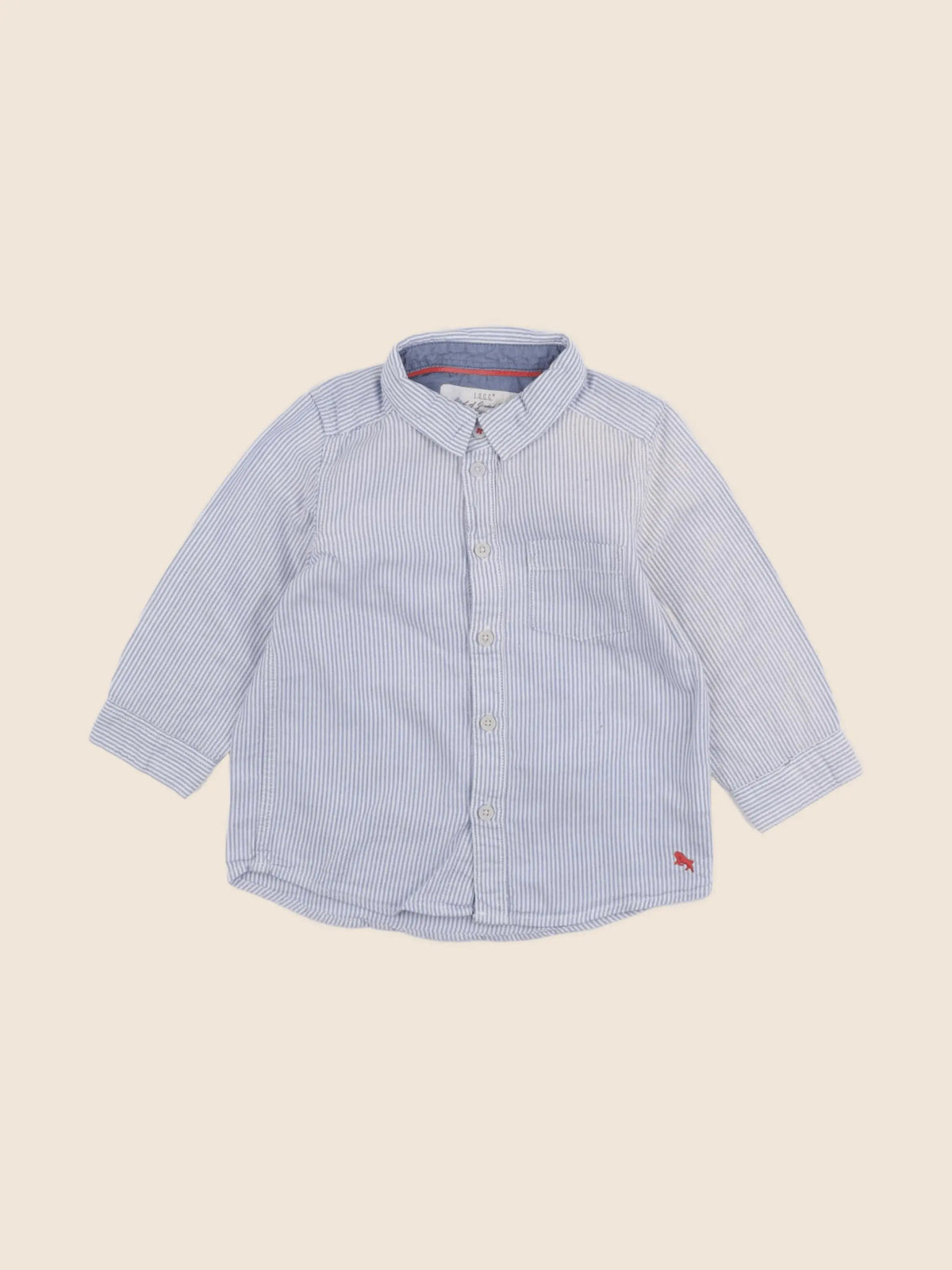 H&M - chemise bleu - 12/18 mois