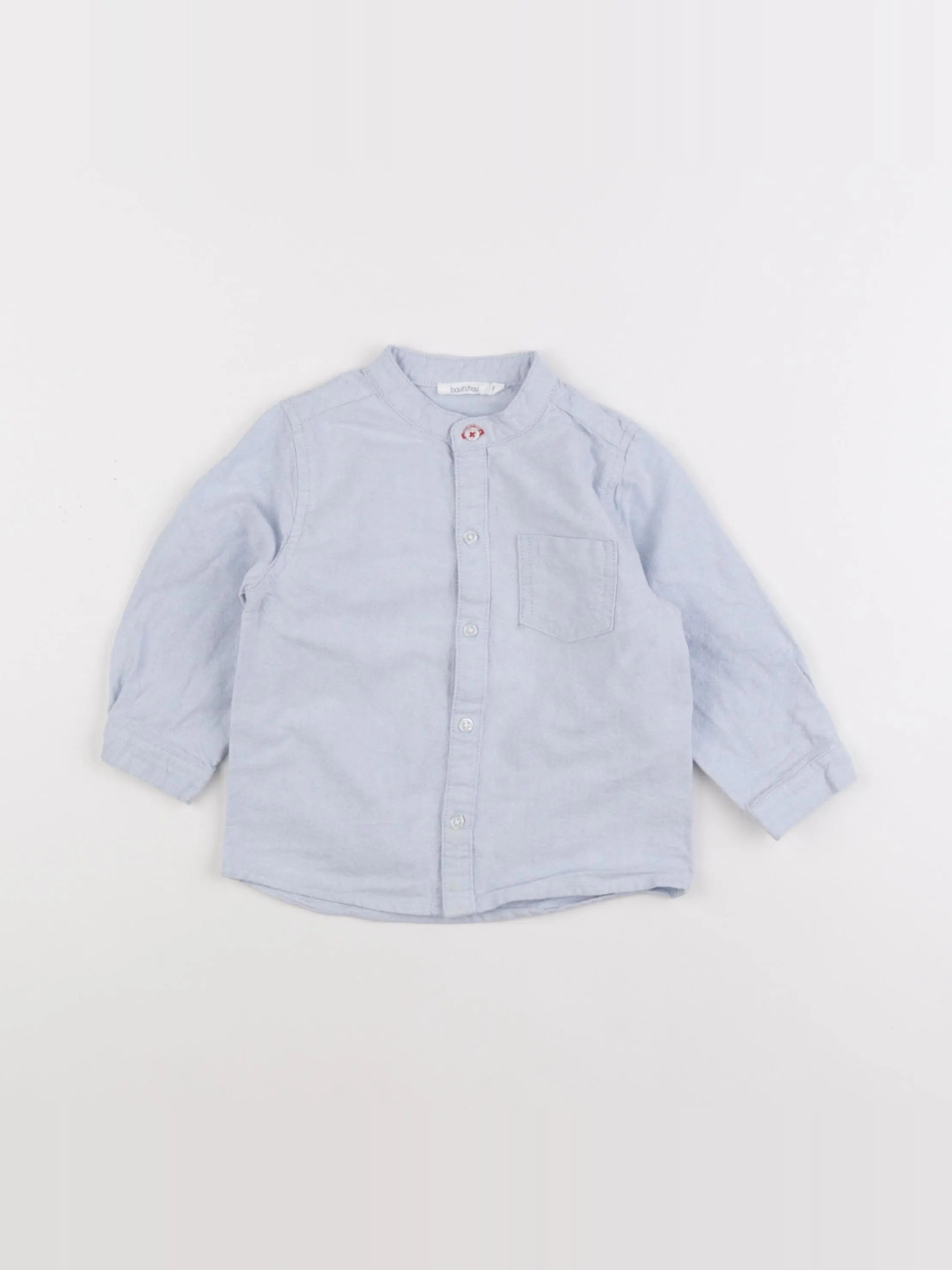 Boutchou - chemise bleu - 18 mois