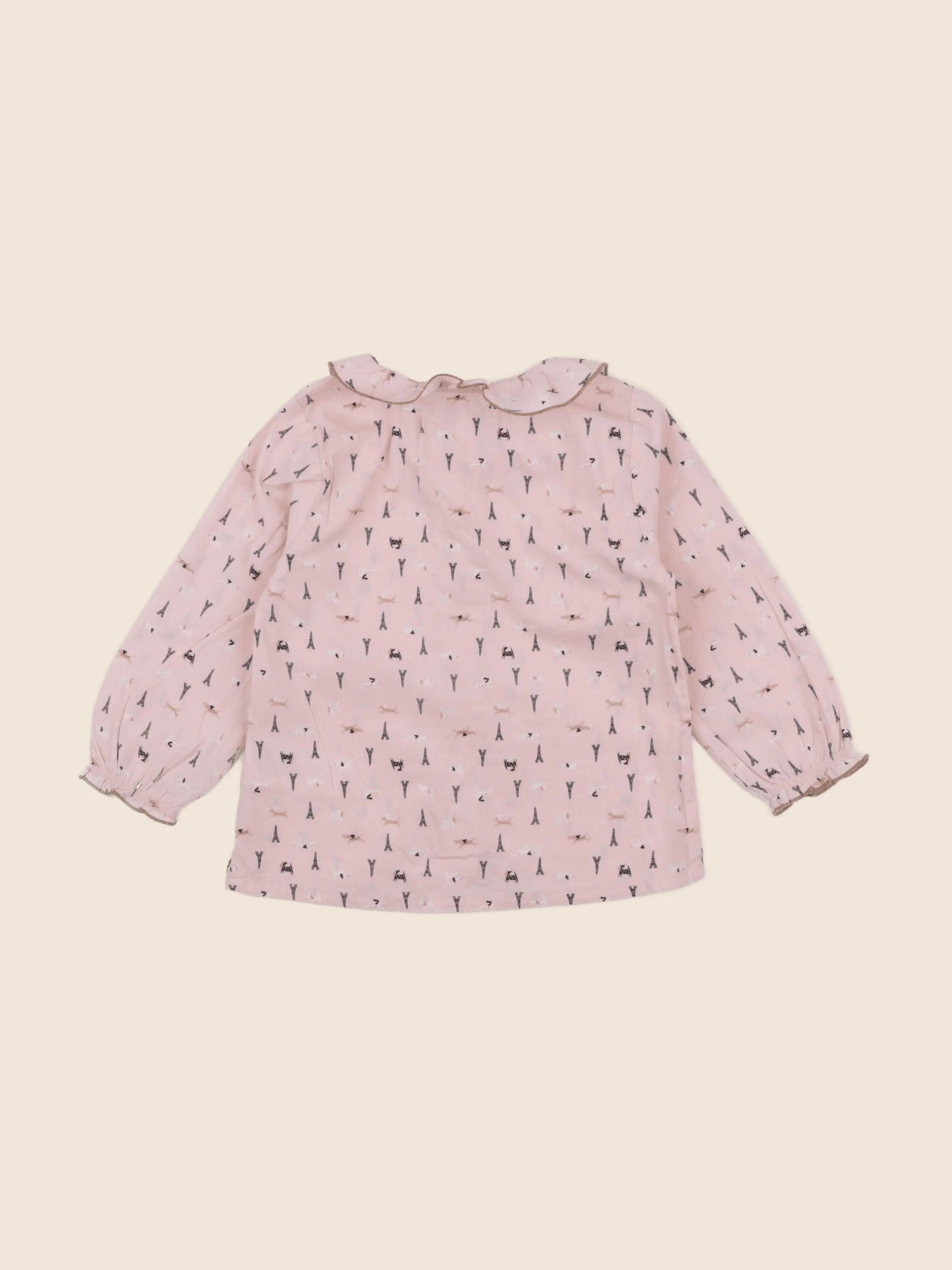 Vertbaudet - chemise rose - 2 ans