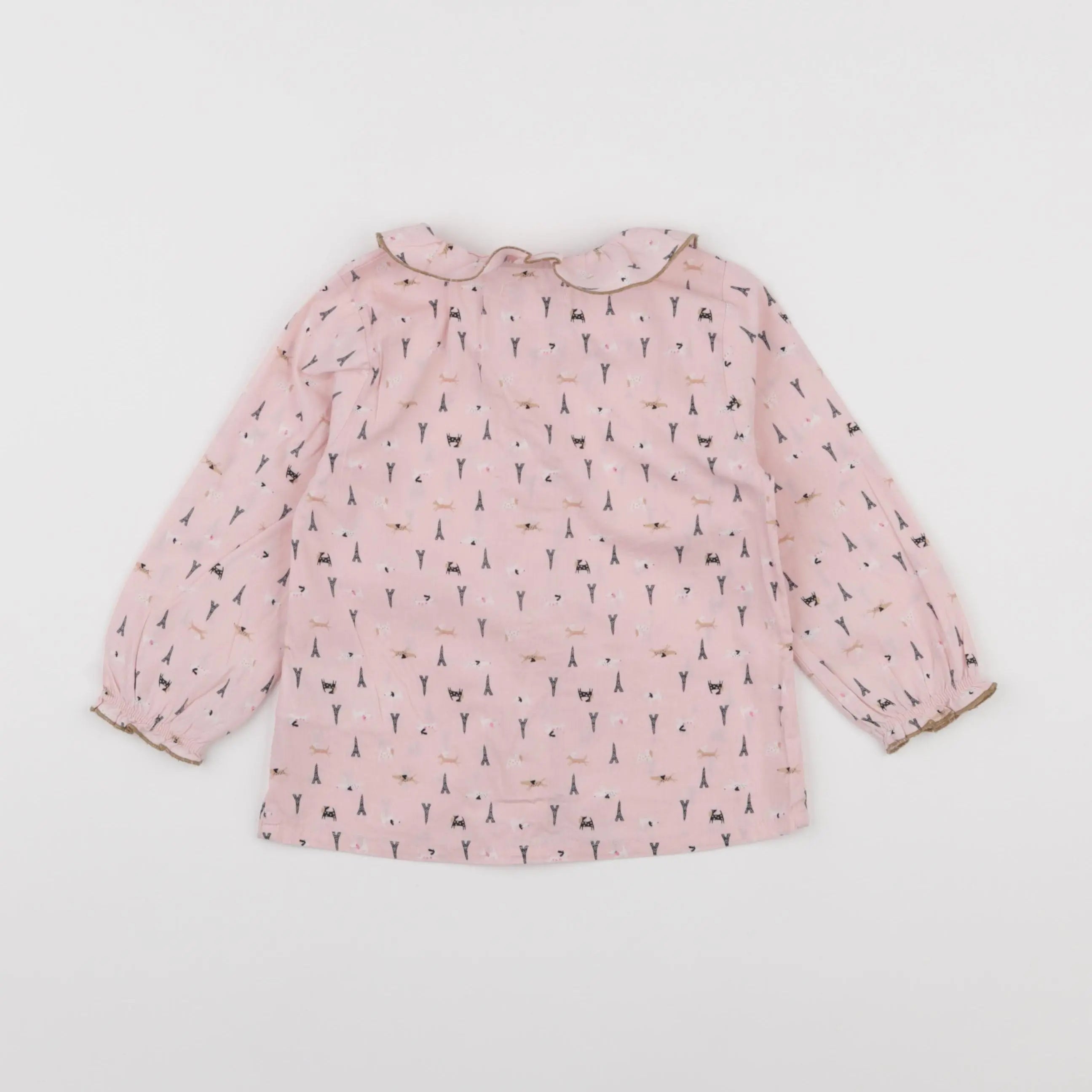 Vertbaudet - chemise rose - 2 ans