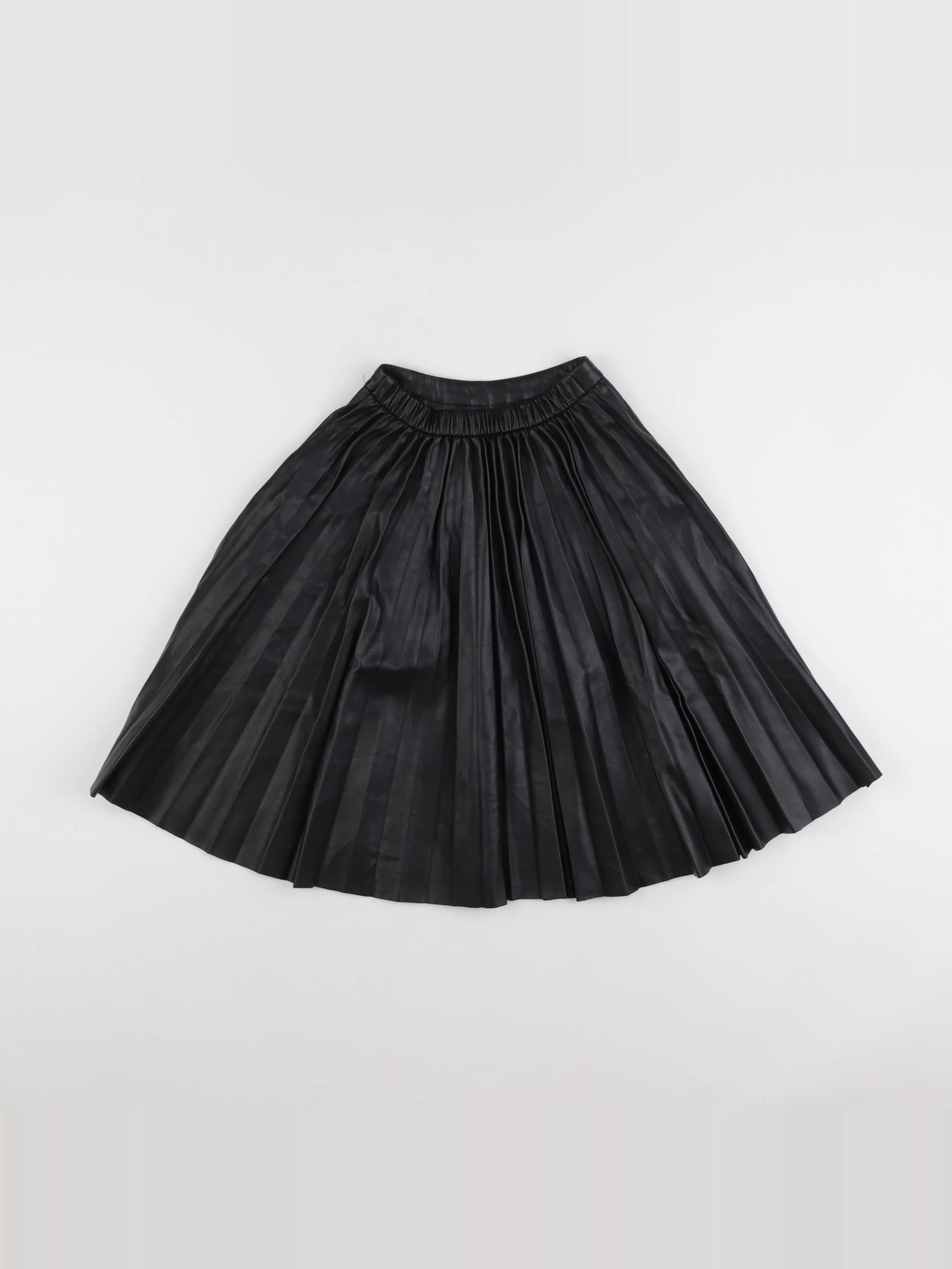 Zara - jupe simili cuir noir - 6 ans