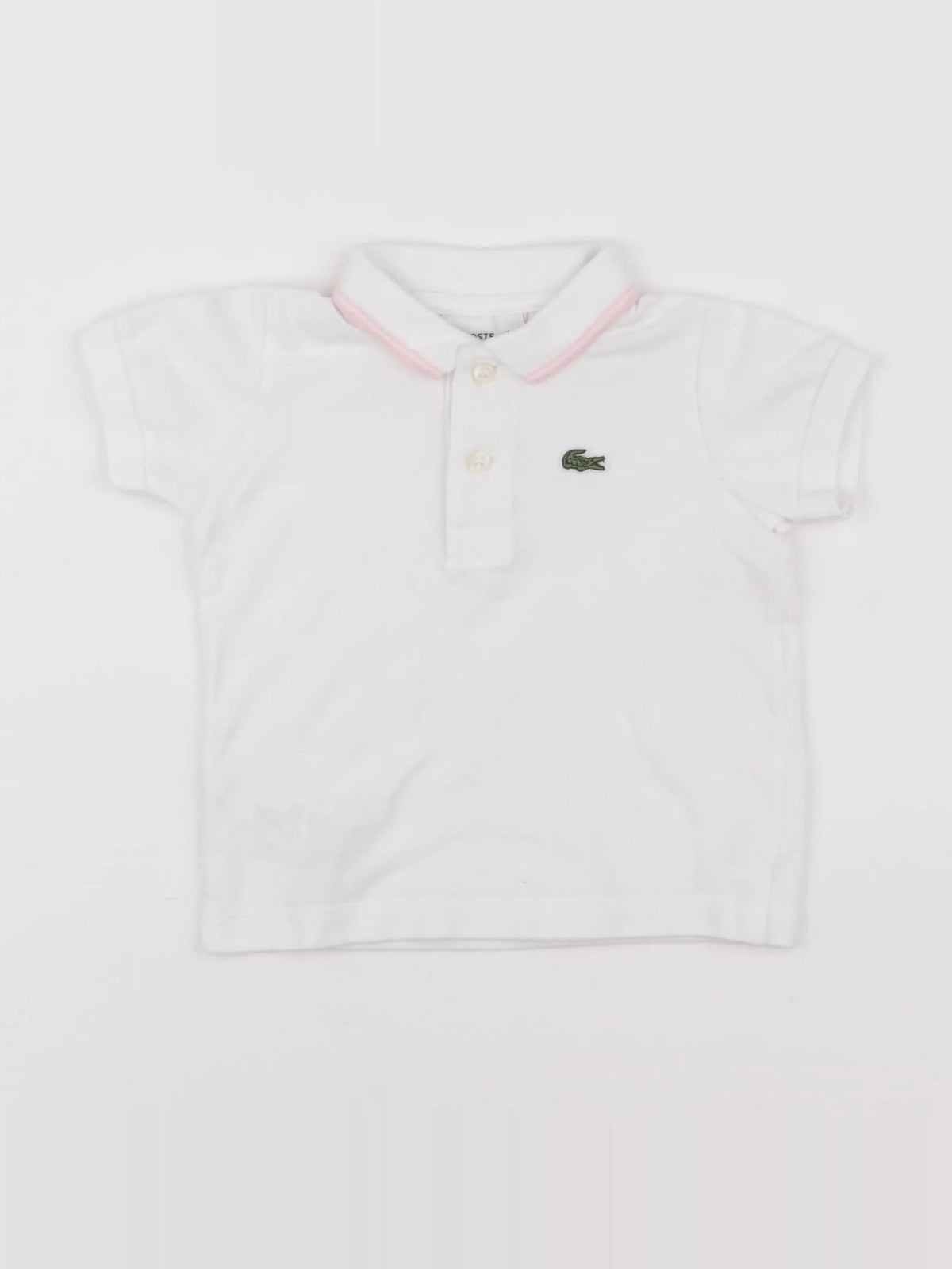 Lacoste - polo blanc - 1 an