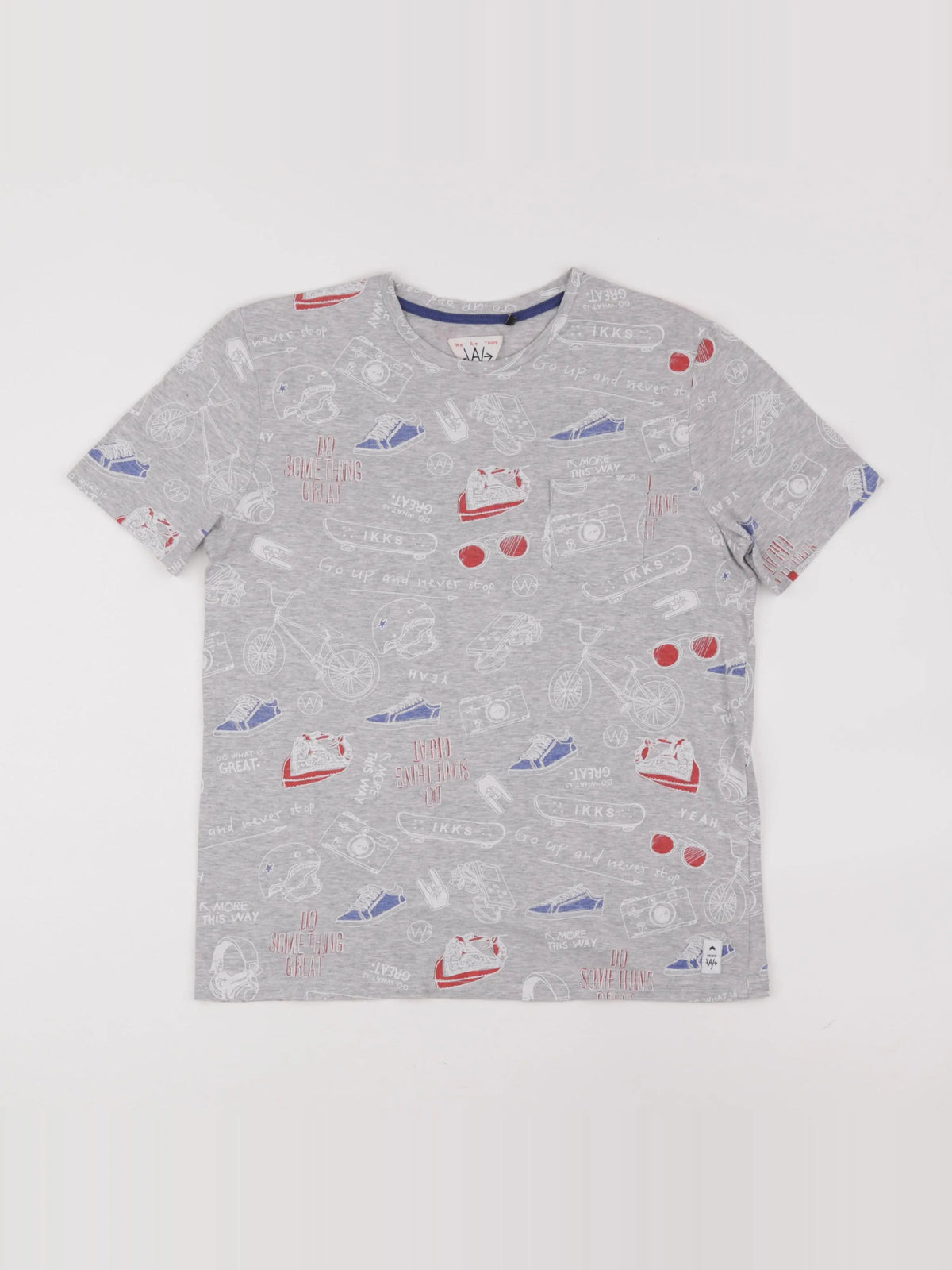 IKKS - tee-shirt gris - 14 ans