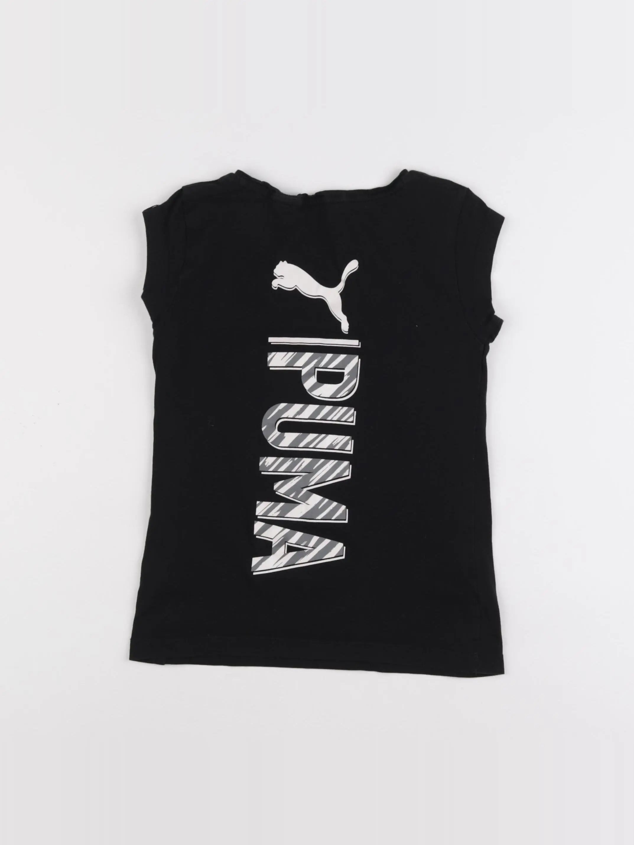 Puma - tee-shirt noir - 7/8 ans
