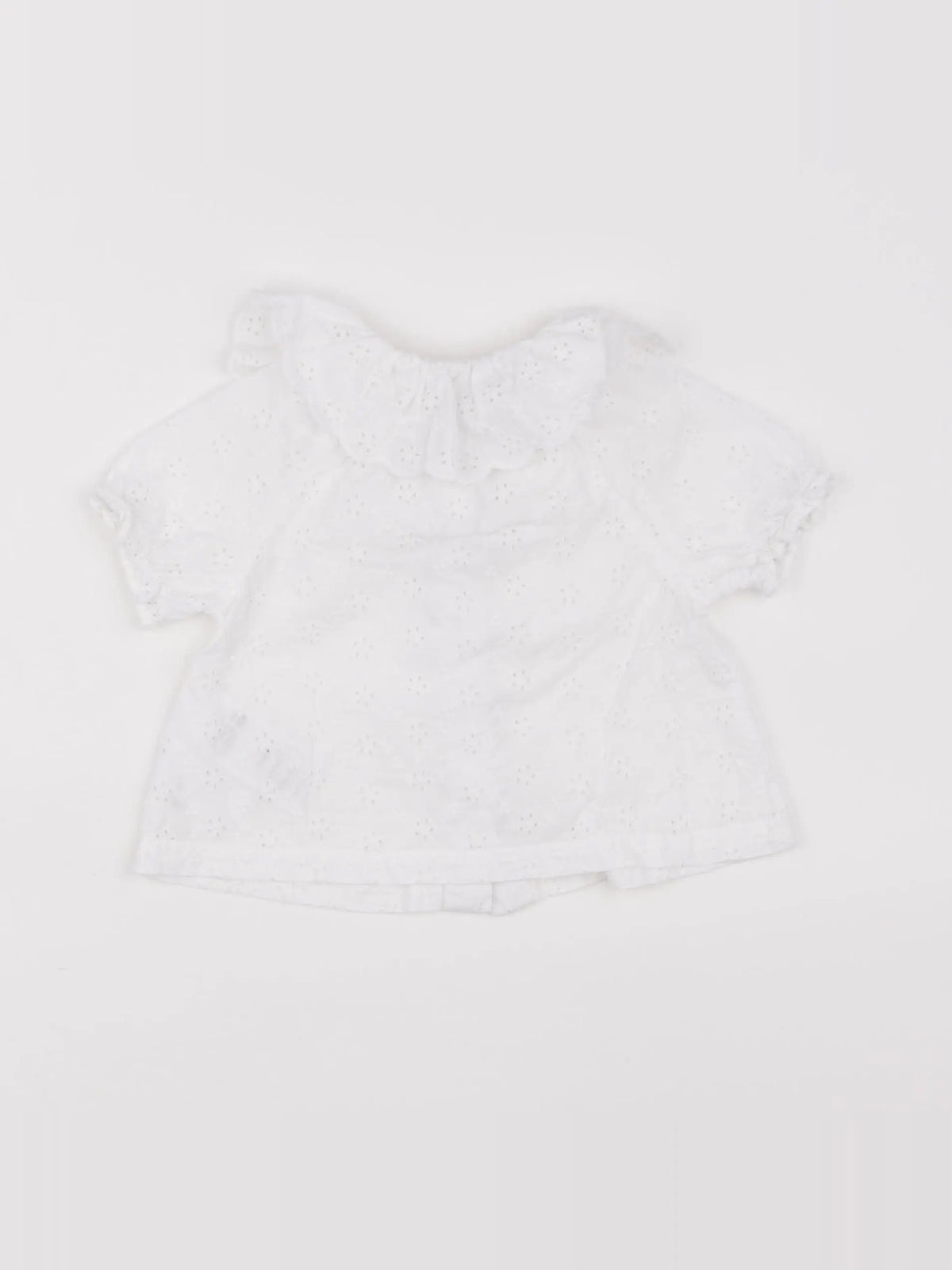 Vertbaudet - blouse blanc - 12 mois